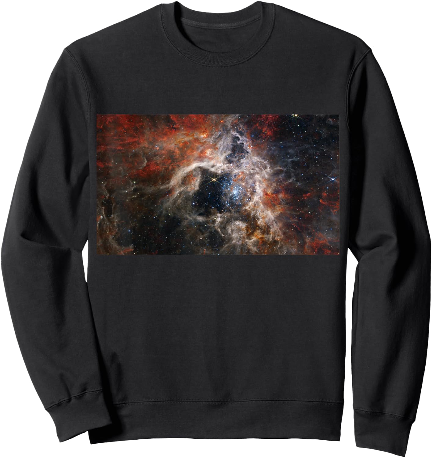 Webb Space Telescope New Image Tarantula Nebula Stars JWST Sweatshirt - Sweatshirt | Black