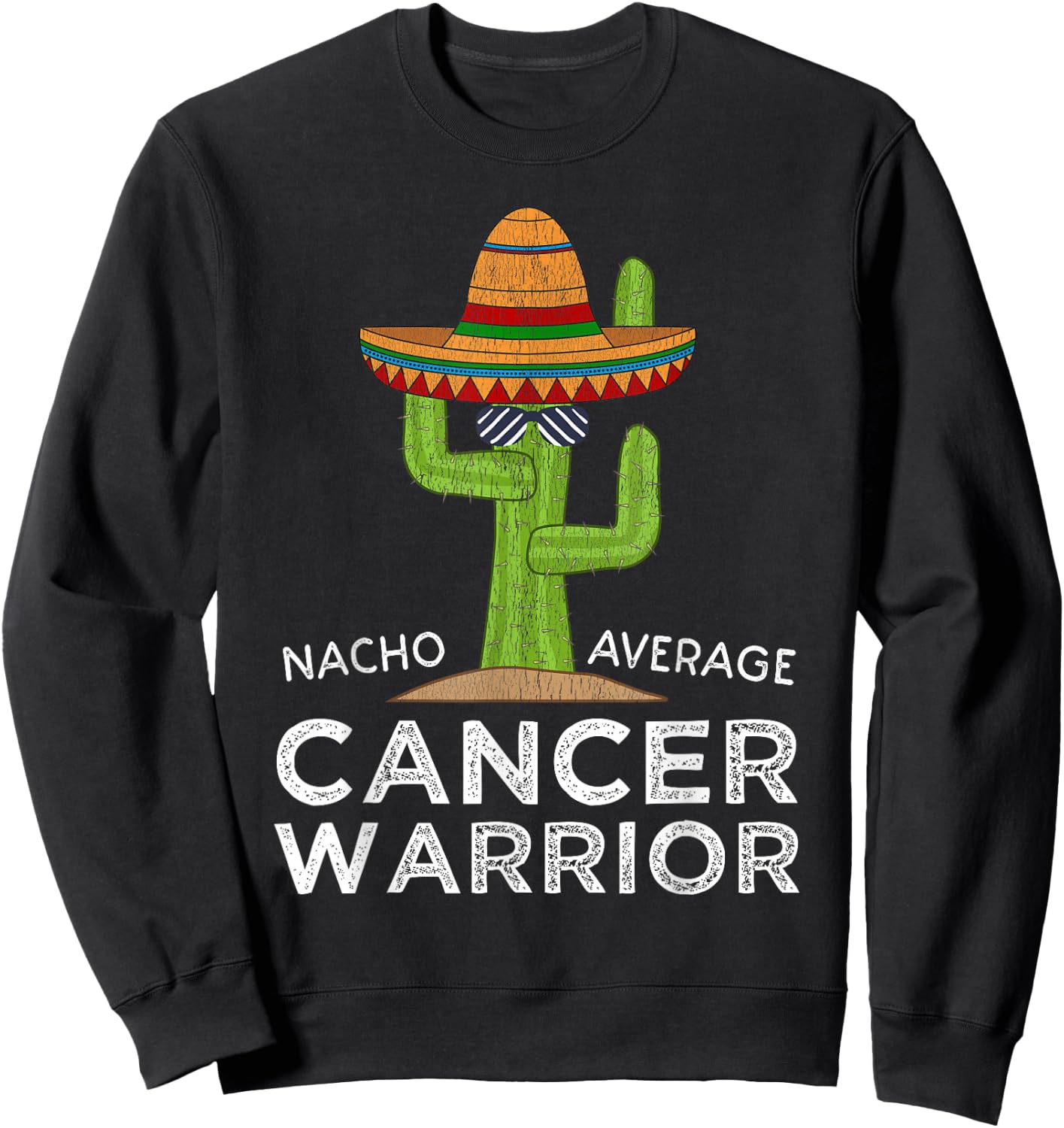 Cancer Fighting Support | Funny Cancer Fighter Warrior Sweatshirt - Sweatshirt | Black