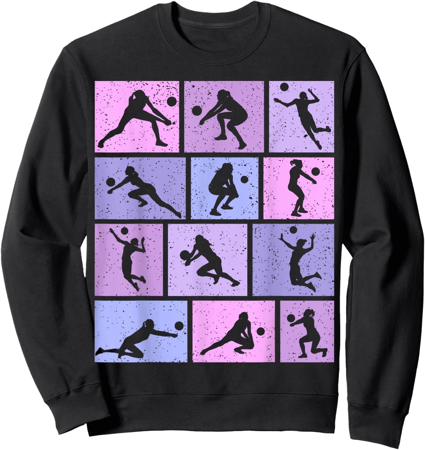Volleyball Girl Kids Women Sweatshirt - Sweatshirt | Black