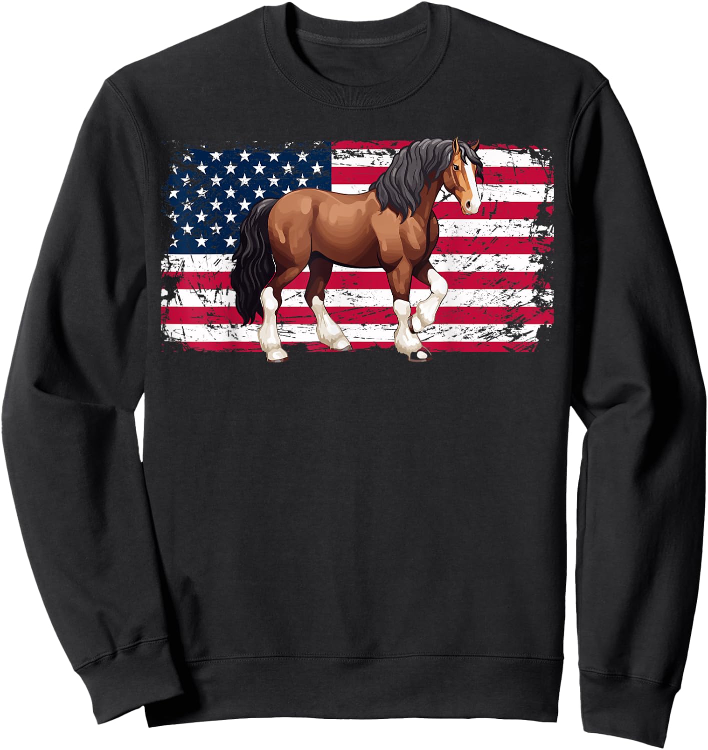 Clydesdale Horse Owner Horse Lover Horseback Riding Sweatshirt - Sweatshirt | Black