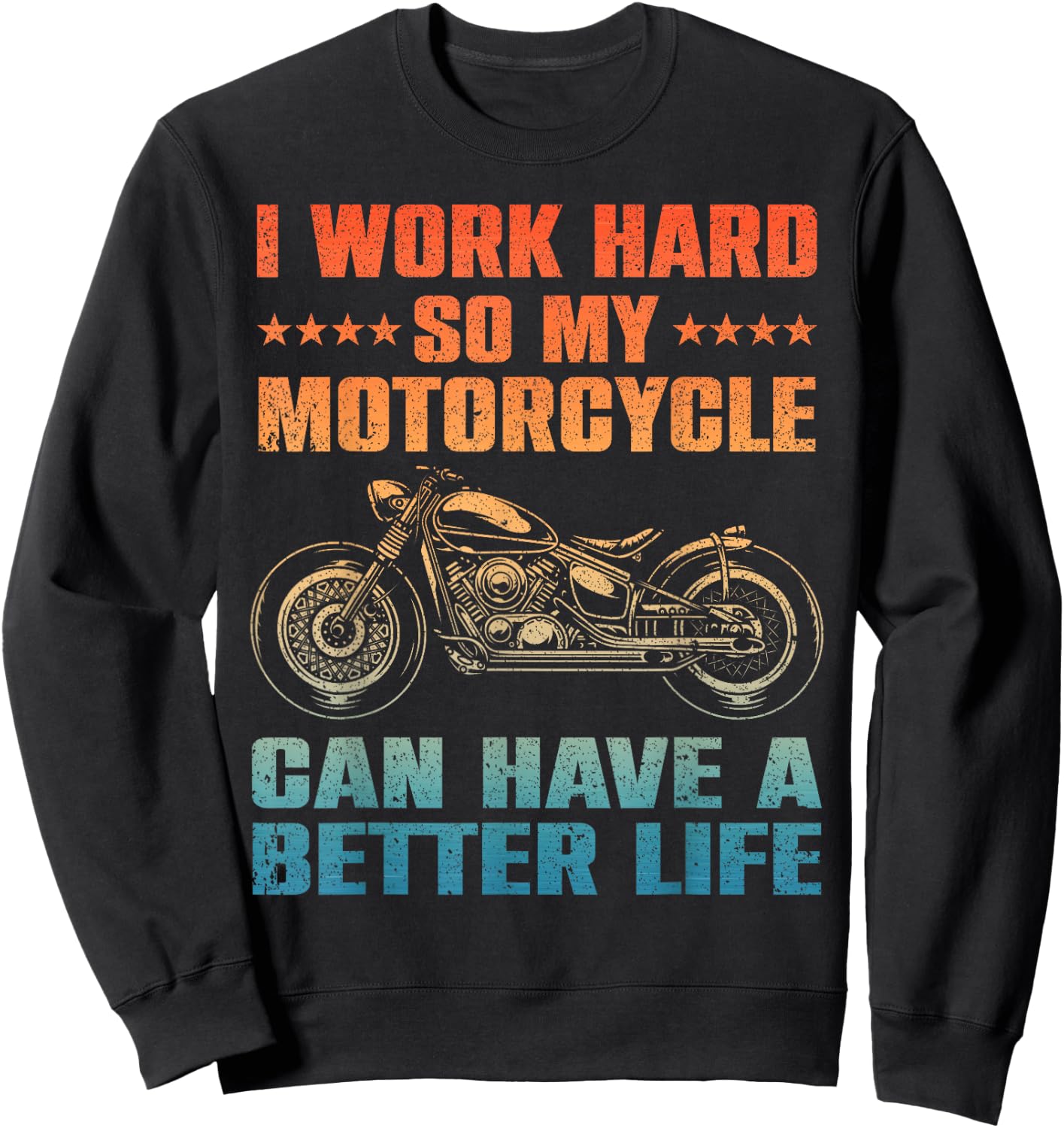 Cool Motorcycle Design Women Motorcycle Lover Rider Sweatshirt - Sweatshirt | Black