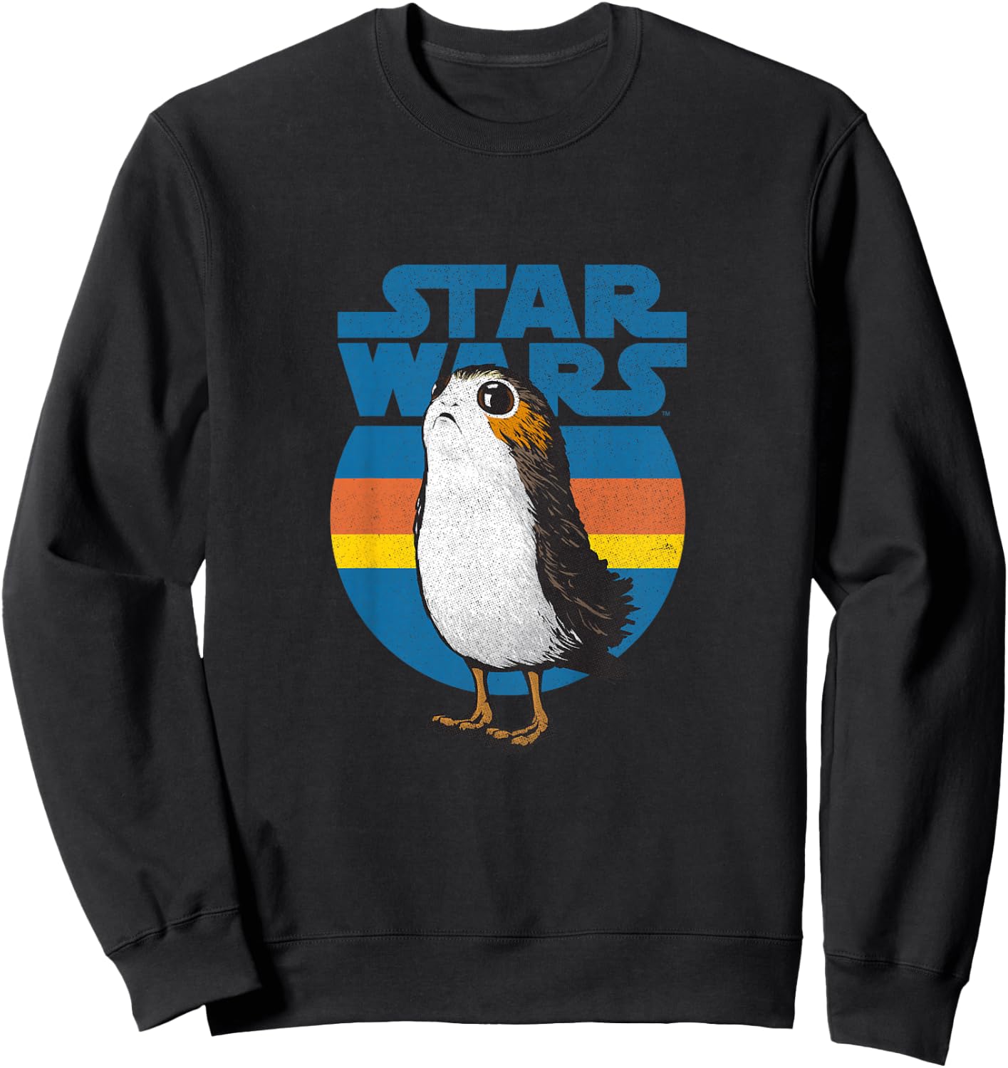 Kids Star Wars: The Last Jedi Vintage Seventies Porg Stripe Sweatshirt - Sweatshirt | Black