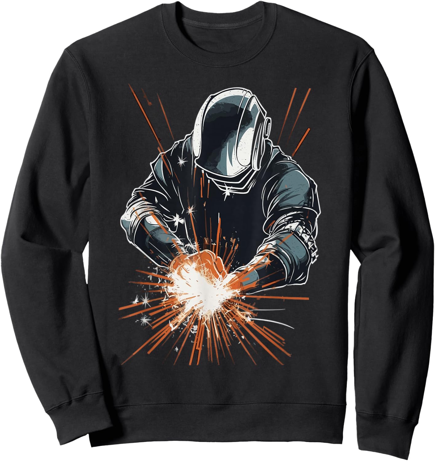 Welder Accessories Welding Metal Worker Outfit Sweatshirt - Sweatshirt | Black