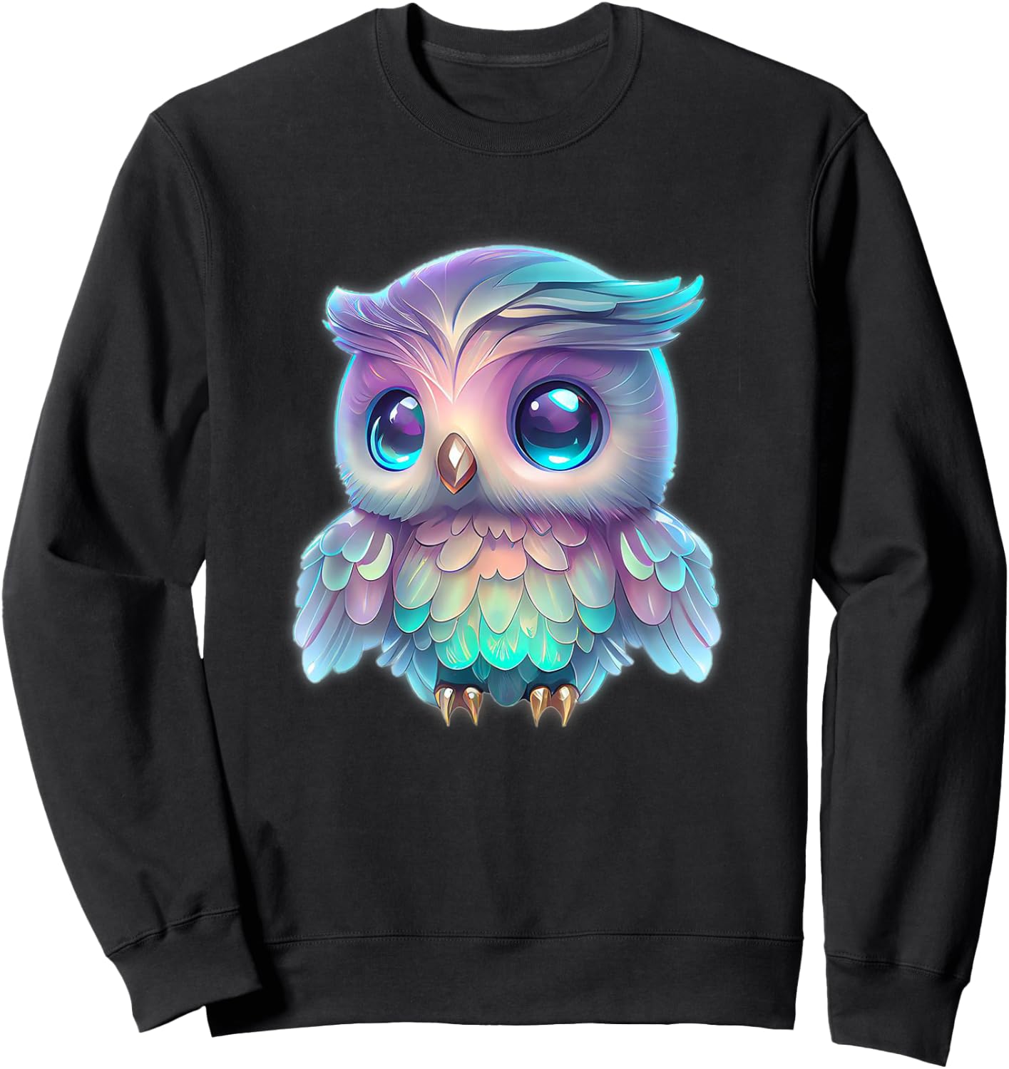Owl shirt for , owl shirt , owl for boys Sweatshirt - Sweatshirt | Black