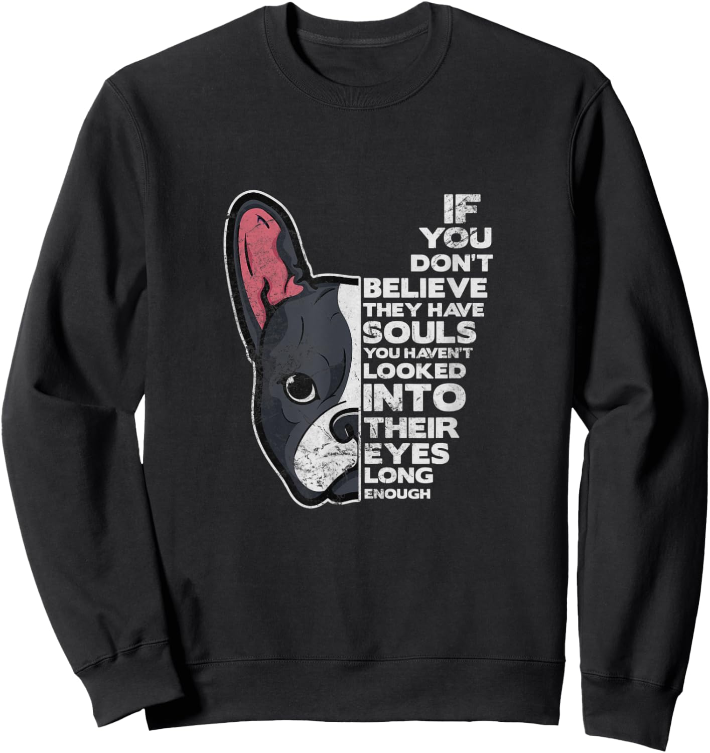 Best Dog Ever Boston Terrier Mom Bostie Terrier Dad Retro Men Women Kids Sweatshirt - Sweatshirt | Black
