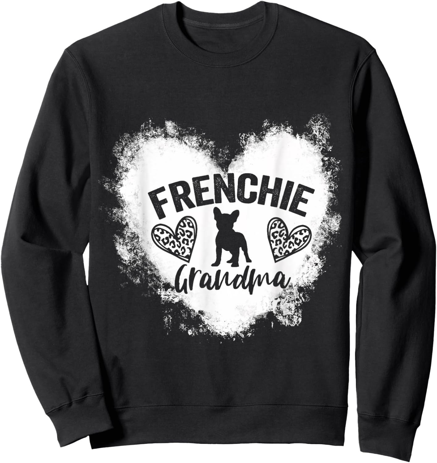 Frenchie Grandma Frenchie Nana French Bulldog Lover Sweatshirt - Sweatshirt | Black