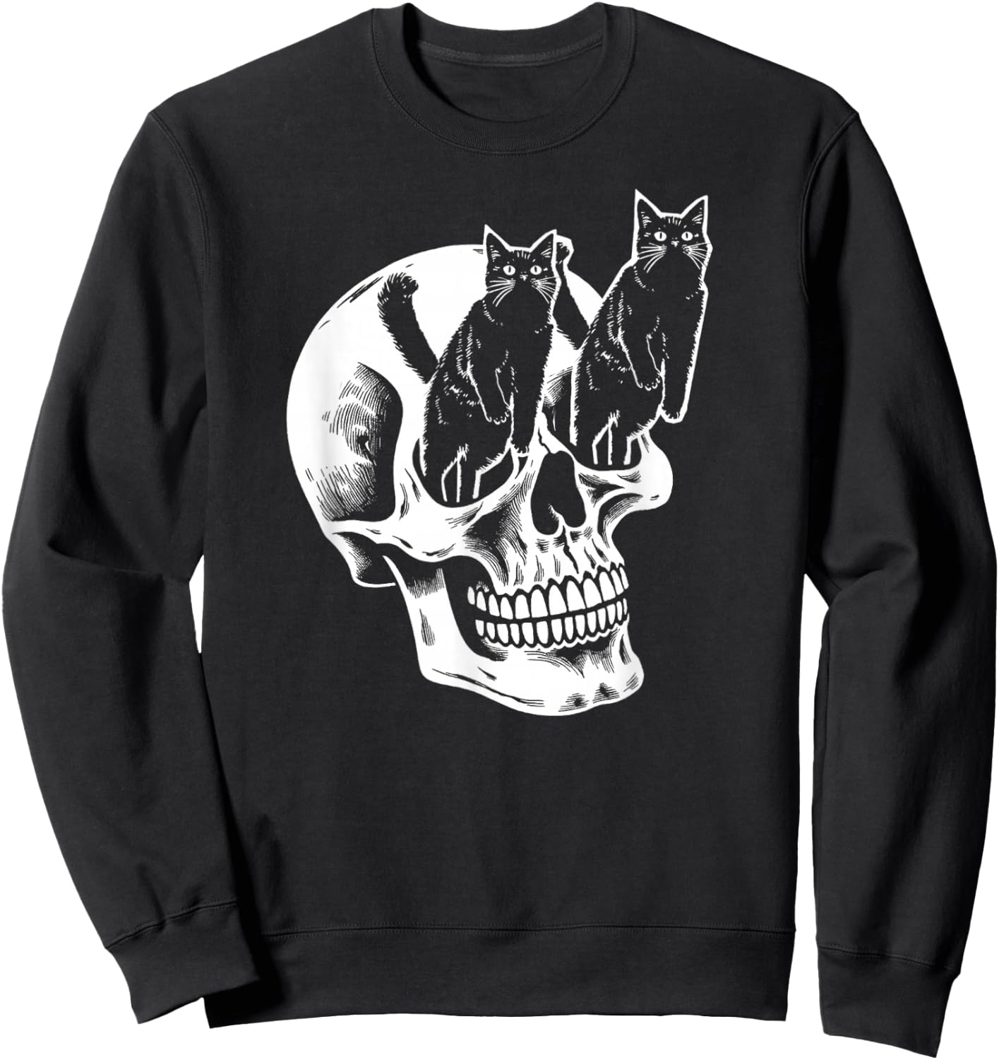 My Skull Has Cats For Eyes Sweatshirt - Sweatshirt | Black