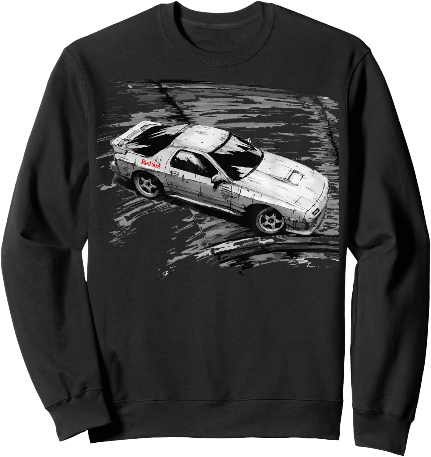 JDM Car Street Drift Race - FC ROTARY Sweatshirt - Sweatshirt | Black