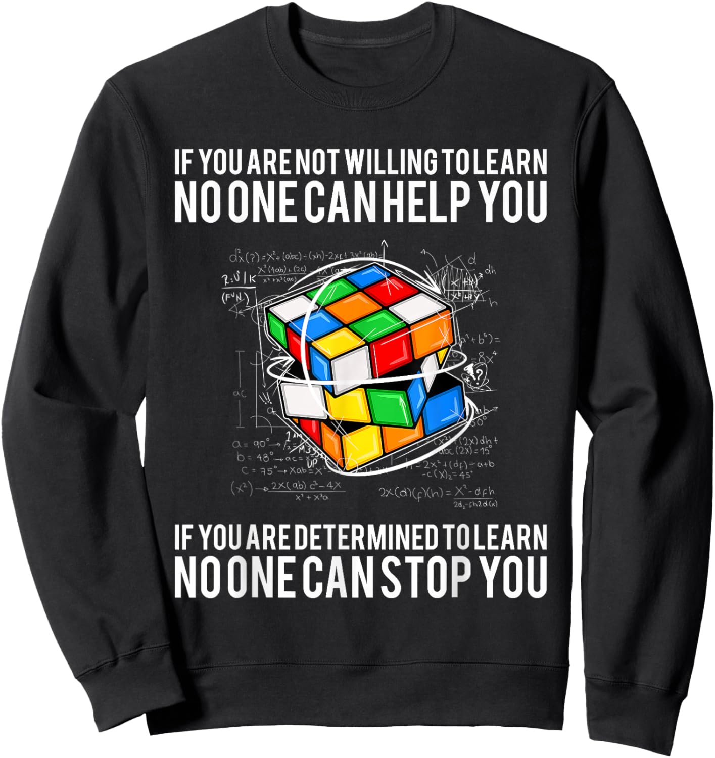 If You Are Not Willing To Learn No One Can Hep You Sweatshirt - Sweatshirt | Black