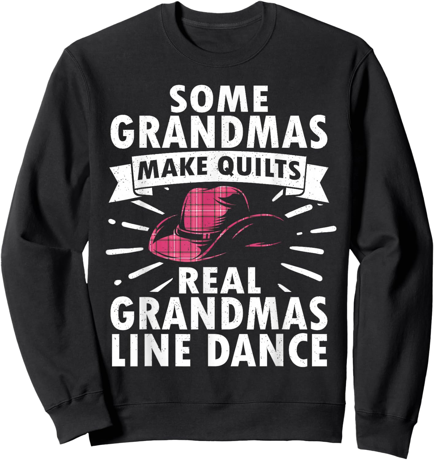 Line Dancing Art Mom Grandma Line Dance Teacher Sweatshirt - Sweatshirt | Black