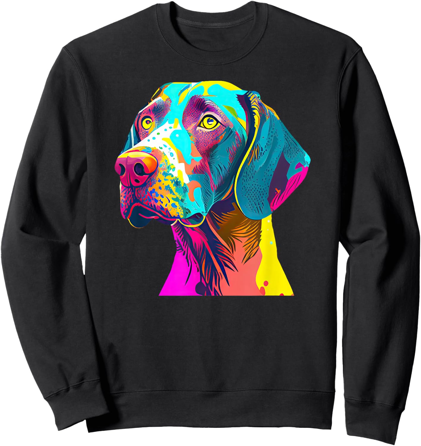German Pointer Lovers Pop Art German Short Haired Pointer Sweatshirt - Sweatshirt | Black