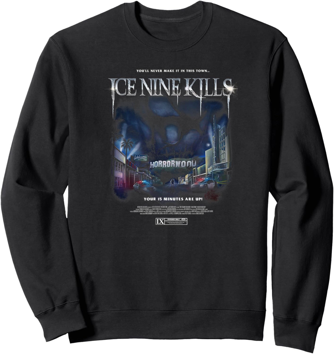 Ice Nine Kills - Welcome To Horrorwood Cover Sweatshirt - Sweatshirt | Black