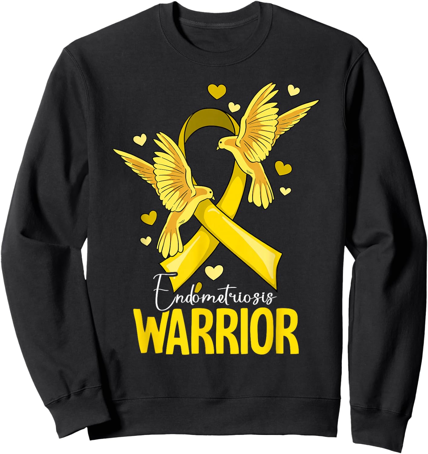 Warrior Endometriosis Awareness Sweatshirt - Sweatshirt | Black