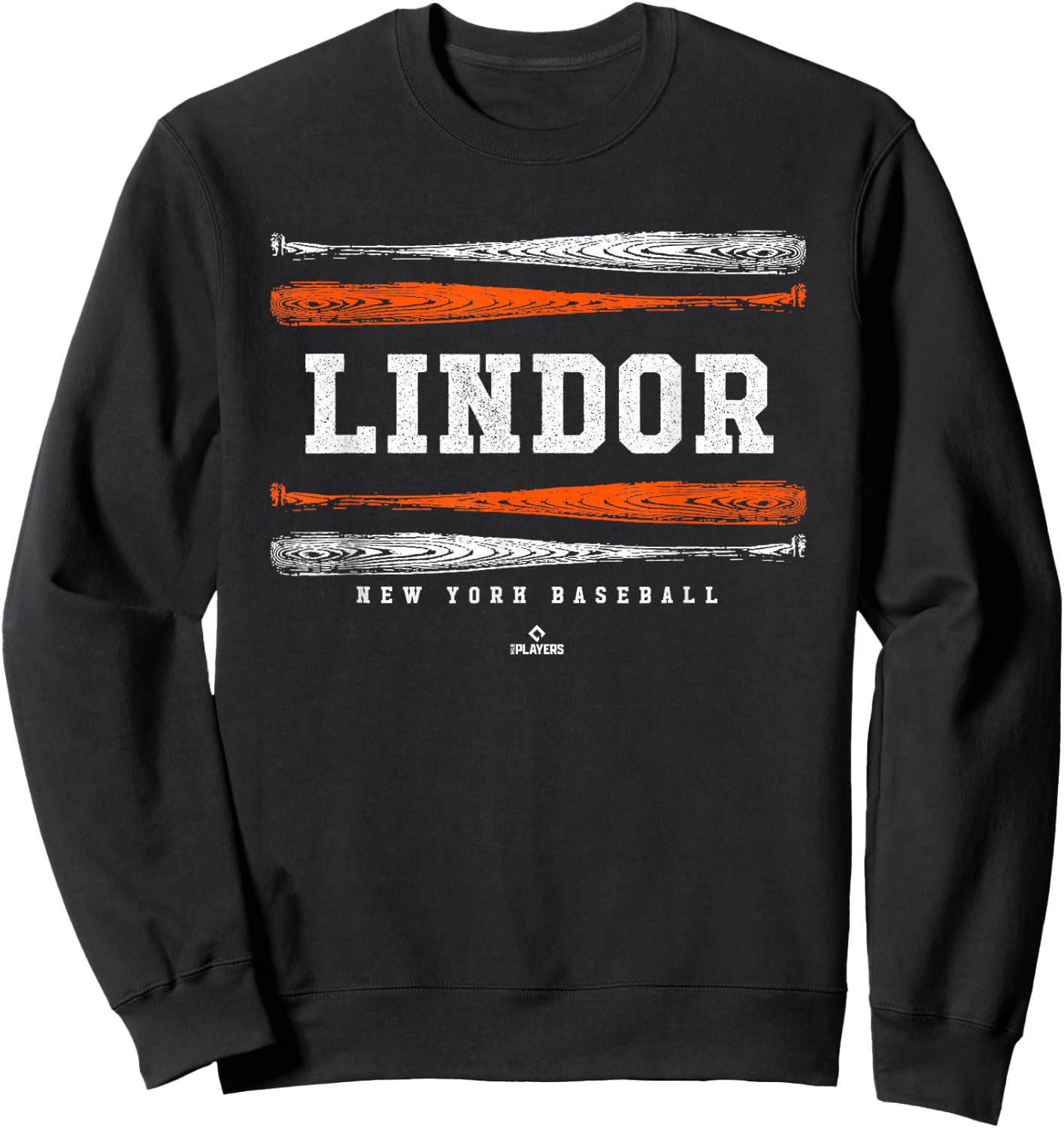 Vintage Baseball Bat Gameday Francisco Lindor New York MLBPA Sweatshirt - Sweatshirt | Black