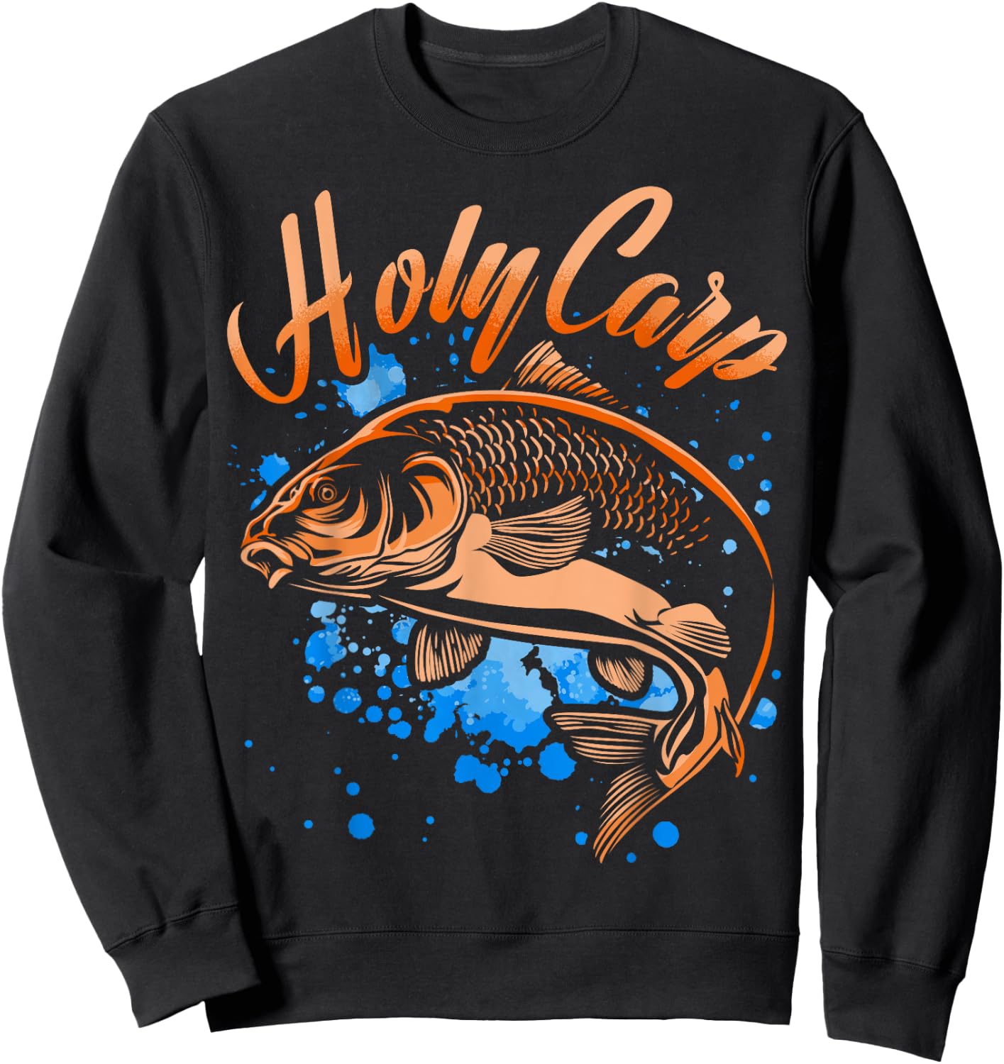 Holy Carp fishers fisherman Sweatshirt - Sweatshirt | Black