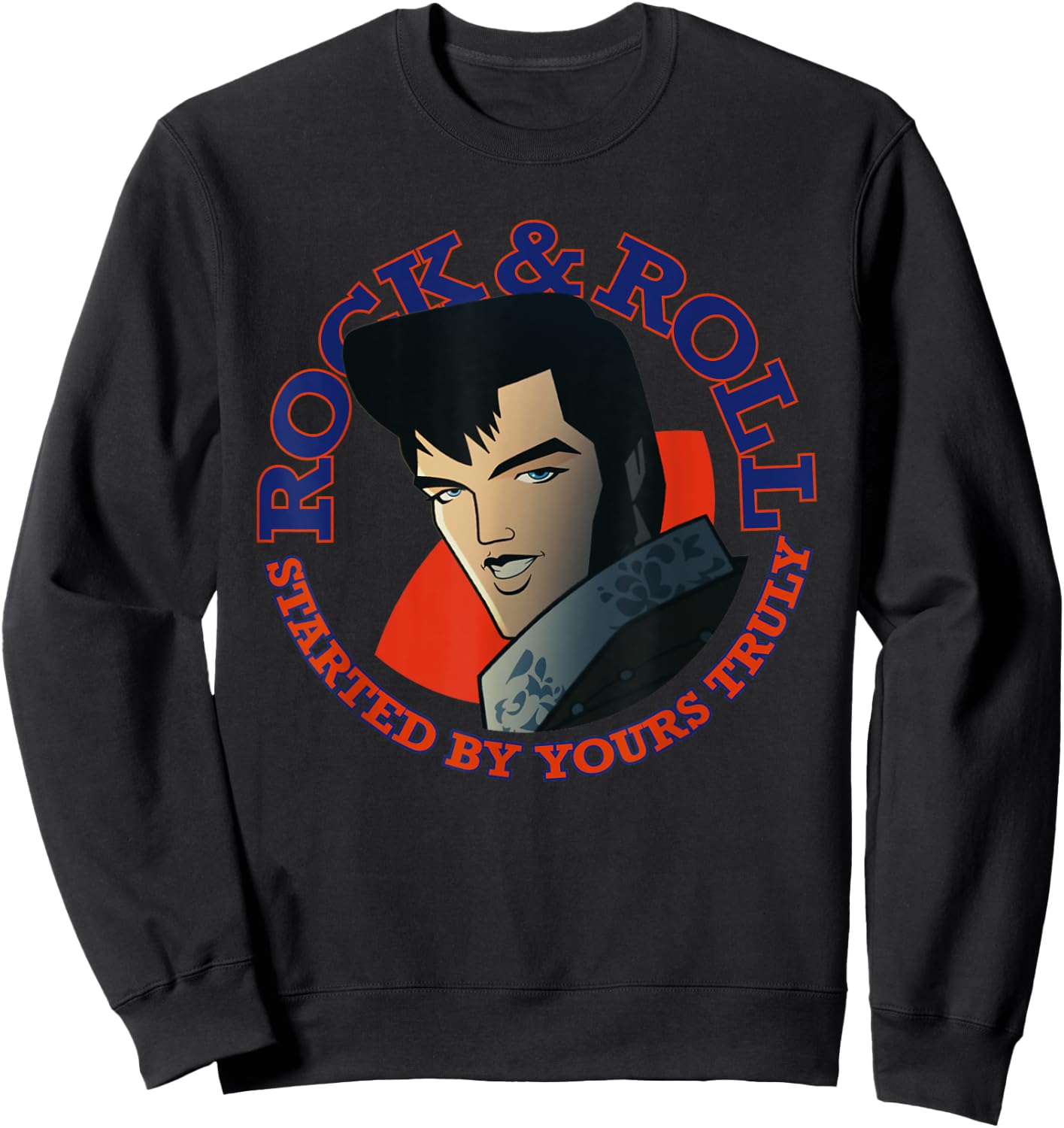 Agent Elvis Rock & Roll Sweatshirt - Sweatshirt | Black