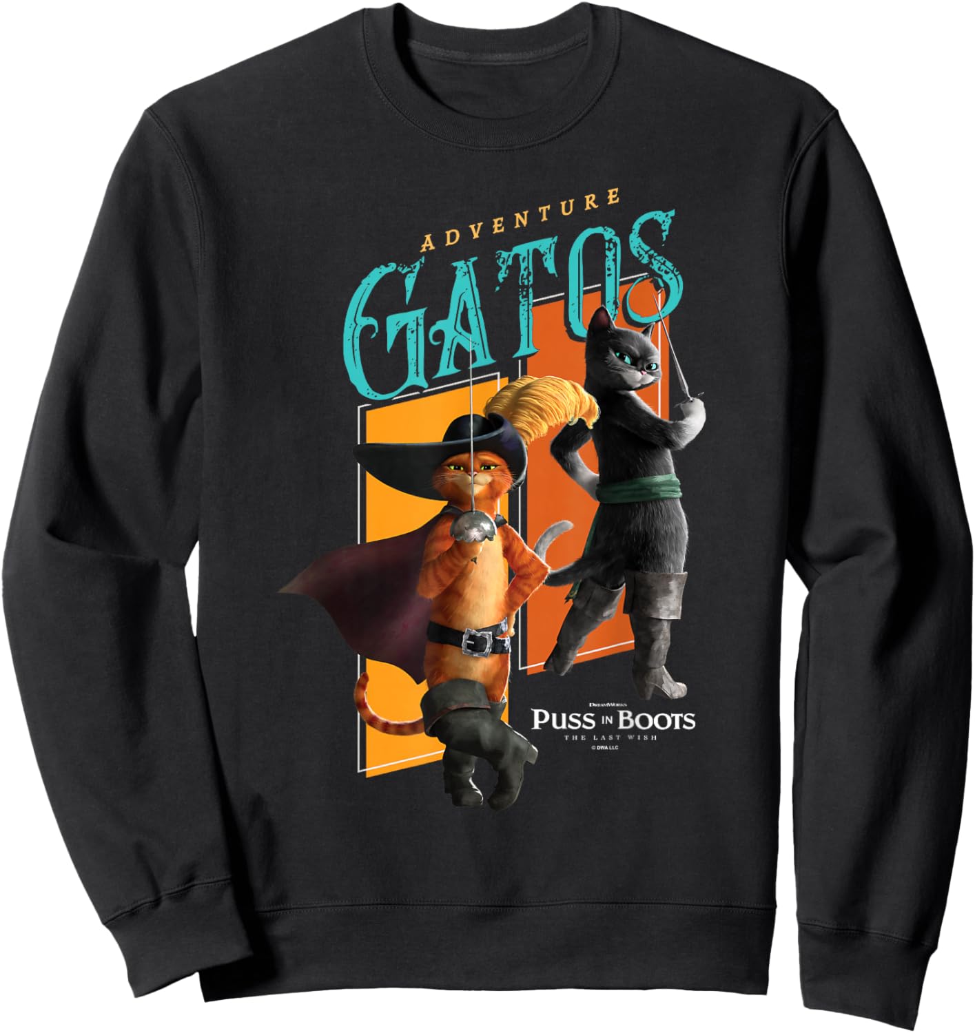 DreamWorks Puss in Boots: The Last Wish Kitty Softpaws Gatos Sweatshirt - Sweatshirt | Black