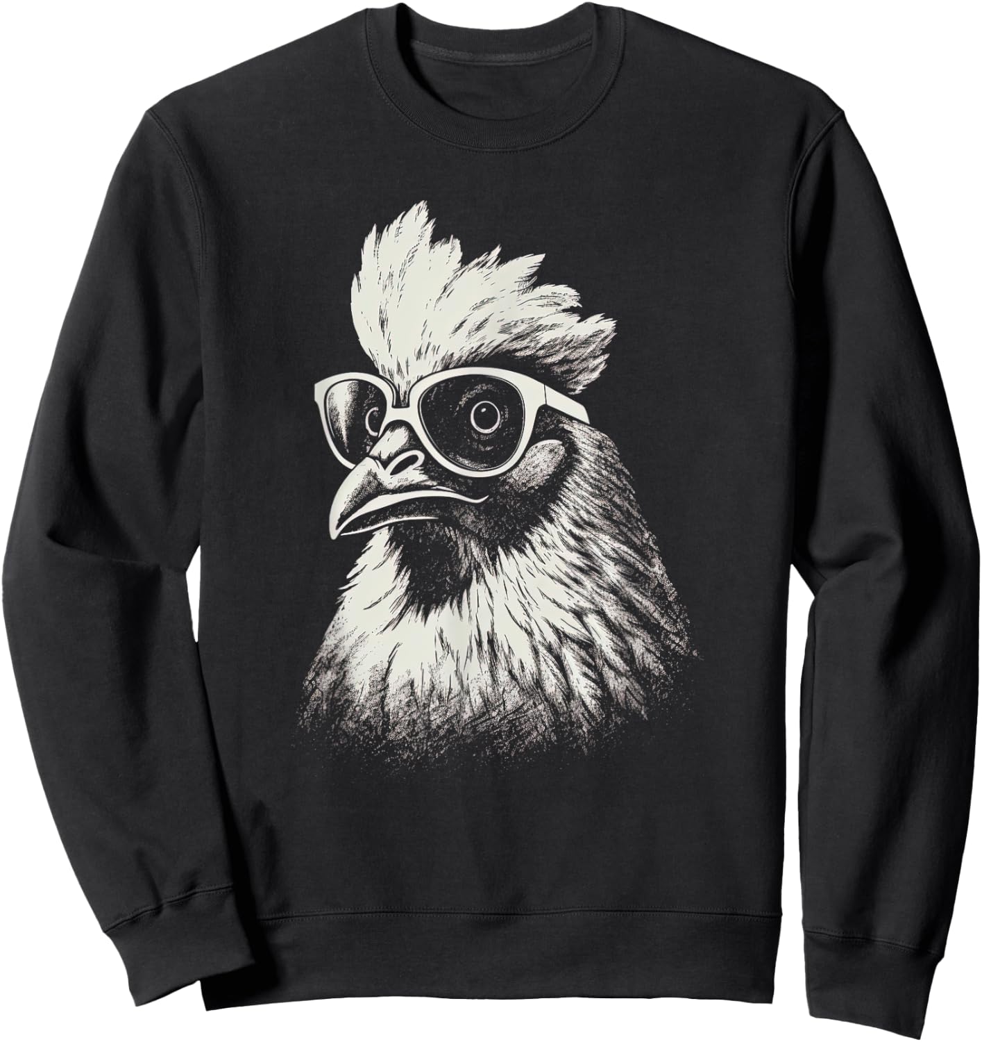 Funny Chicken cool Graffiti Urban art street Sweatshirt - Sweatshirt | Black