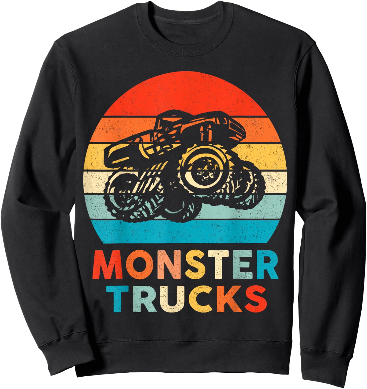 Monster Truck for Toddlers Youth & Adults Sweatshirt - Sweatshirt | Black