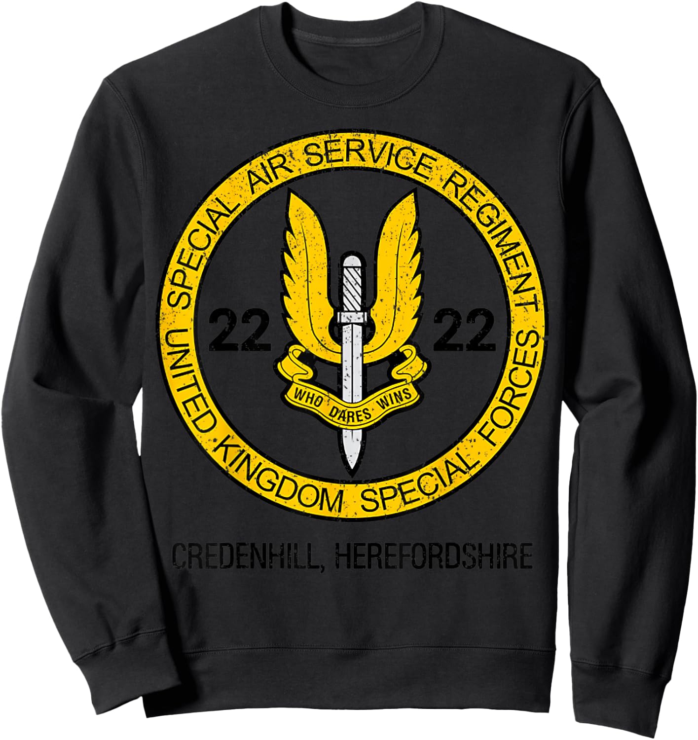 Vintage Mod 30 SAS Special Air Service Sweatshirt - Sweatshirt | Black