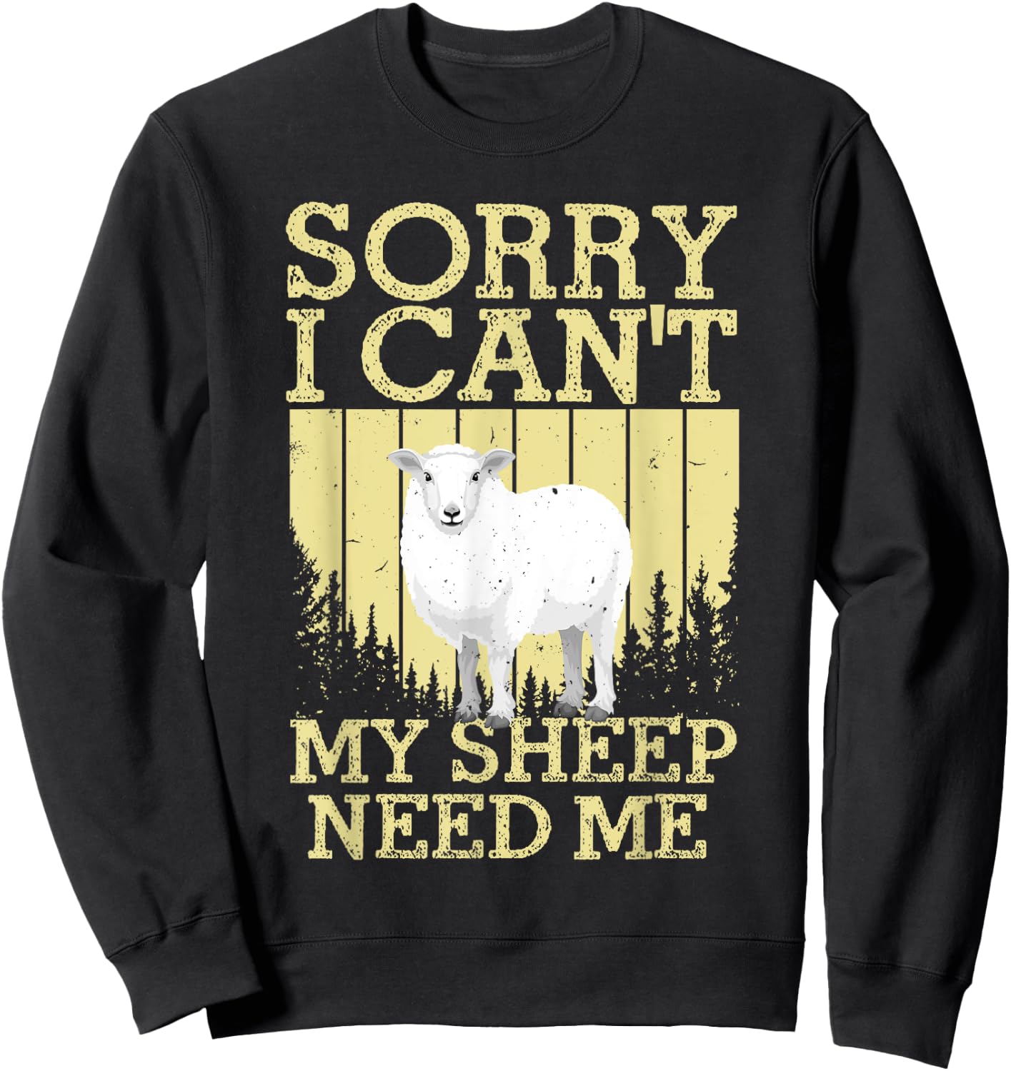 Cool Sheep Women Sheep Lovers Lamb Livestock Farmers Sweatshirt - Sweatshirt | Black