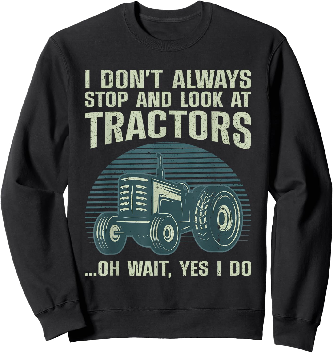 Cool Tractor Art Women Kids Farmer Farmtruck Farming Sweatshirt - Sweatshirt | Black