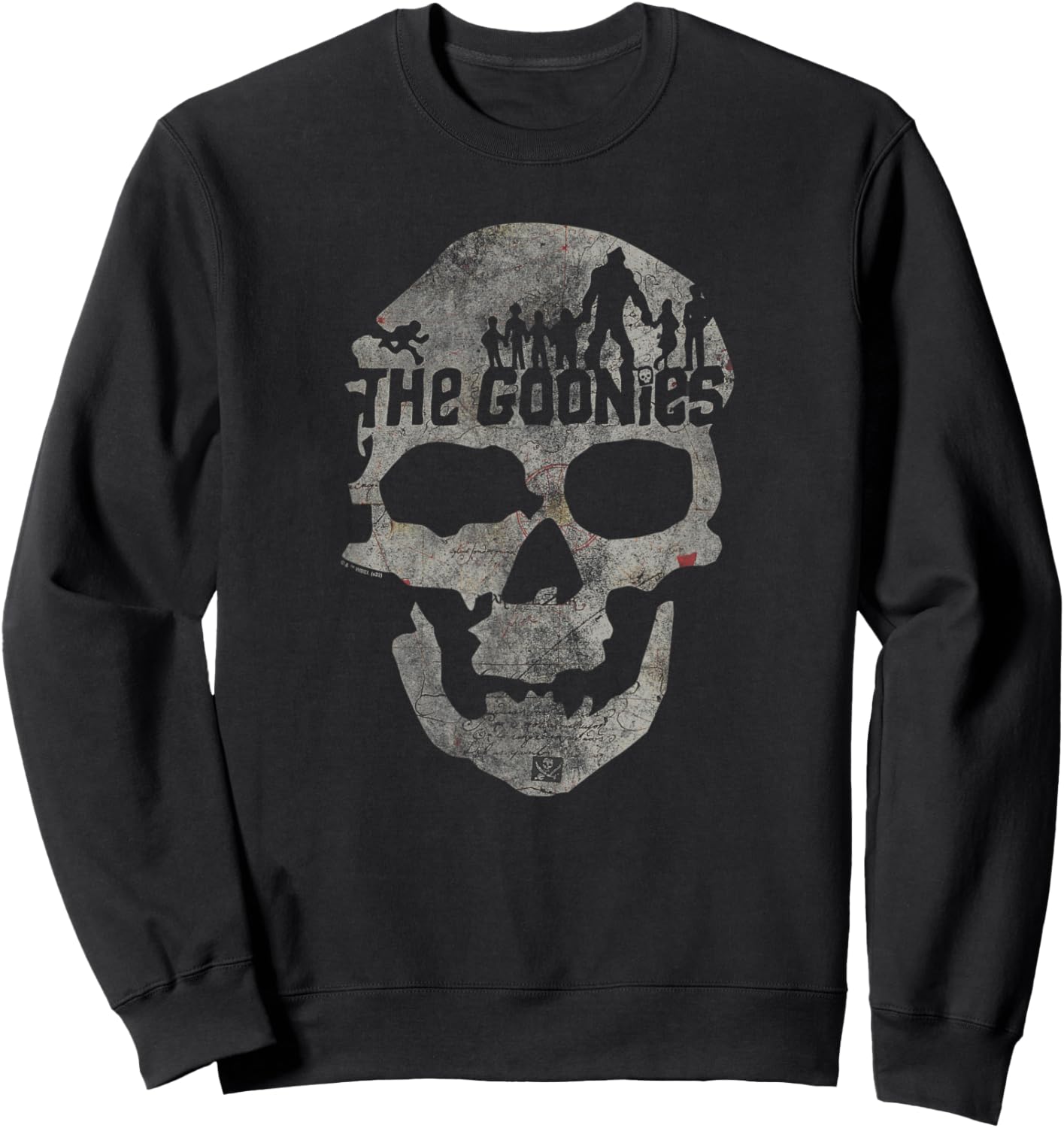 The Goonies Skull on Black Sweatshirt - Sweatshirt | Black