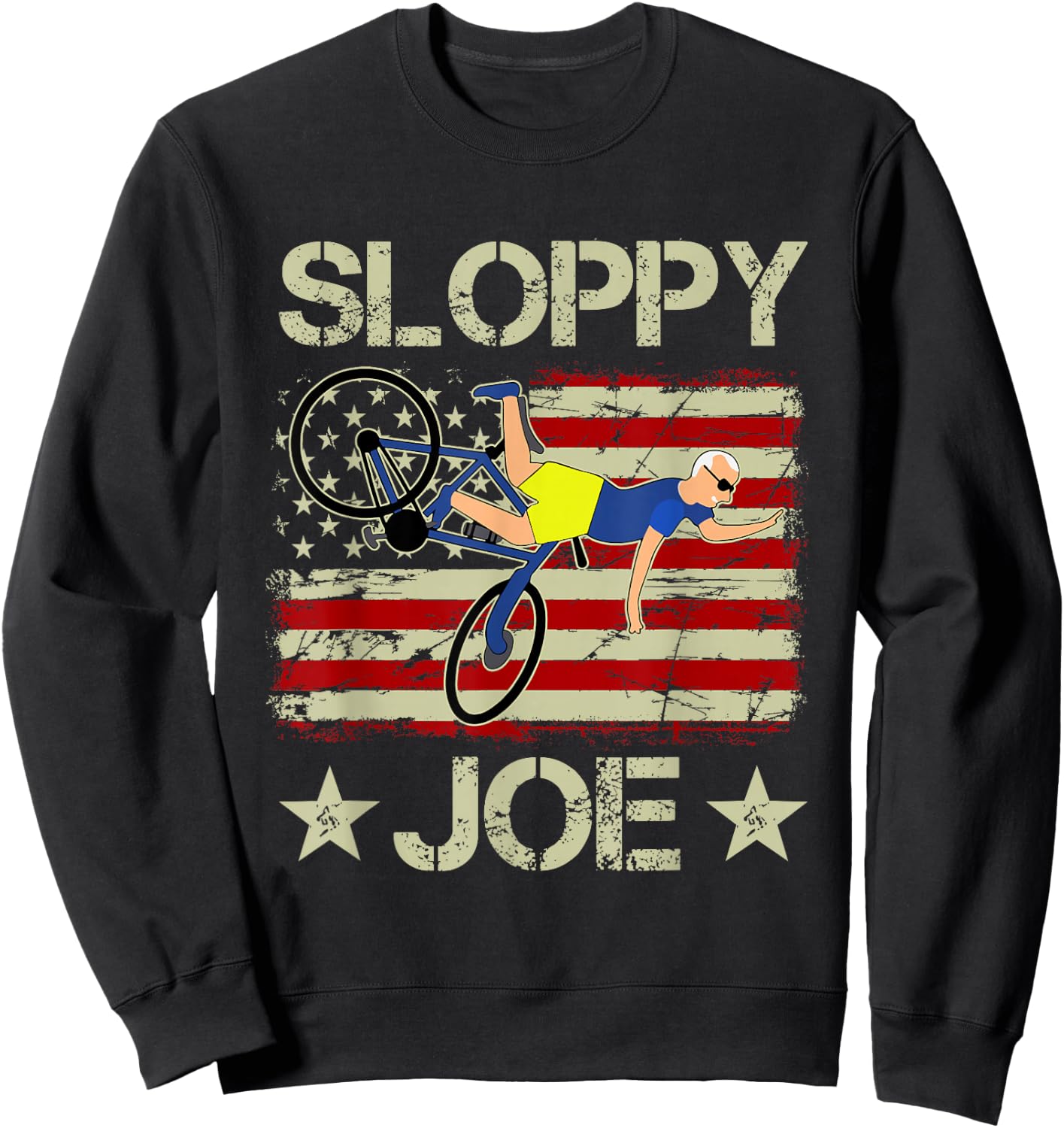Sloppy Joe Bicycle Funny Sarcastic Women Sweatshirt - Sweatshirt | Black