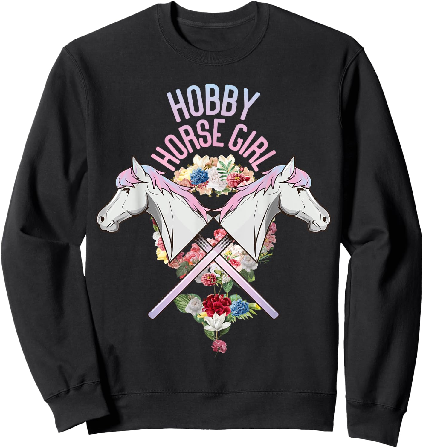 Hobby Horsing Girls' Horse Tournament Sweatshirt - Sweatshirt | Black