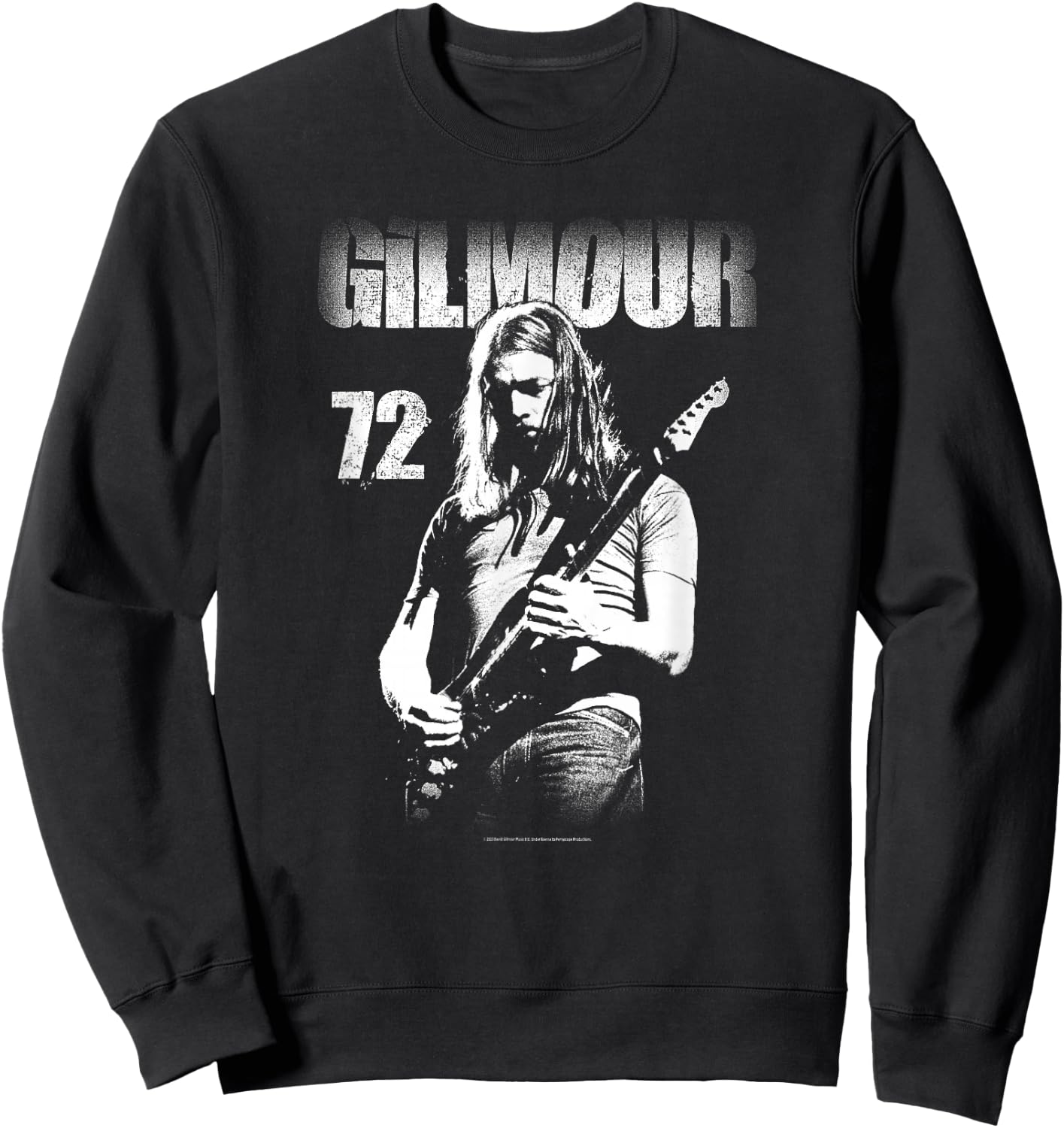 David Gilmour 1972 Photo Sweatshirt - Sweatshirt | Black