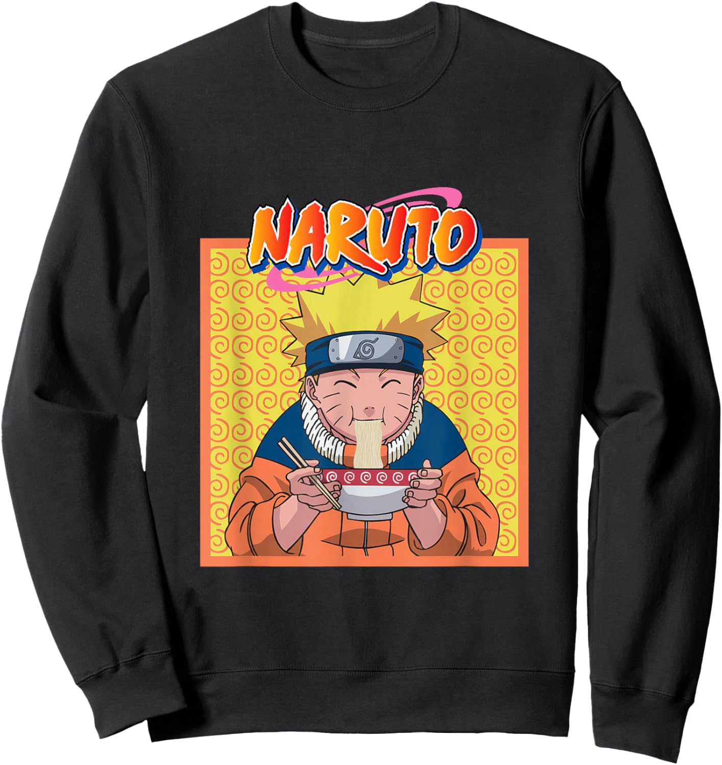 Naruto Eating Ramen Sweatshirt - Sweatshirt | Black