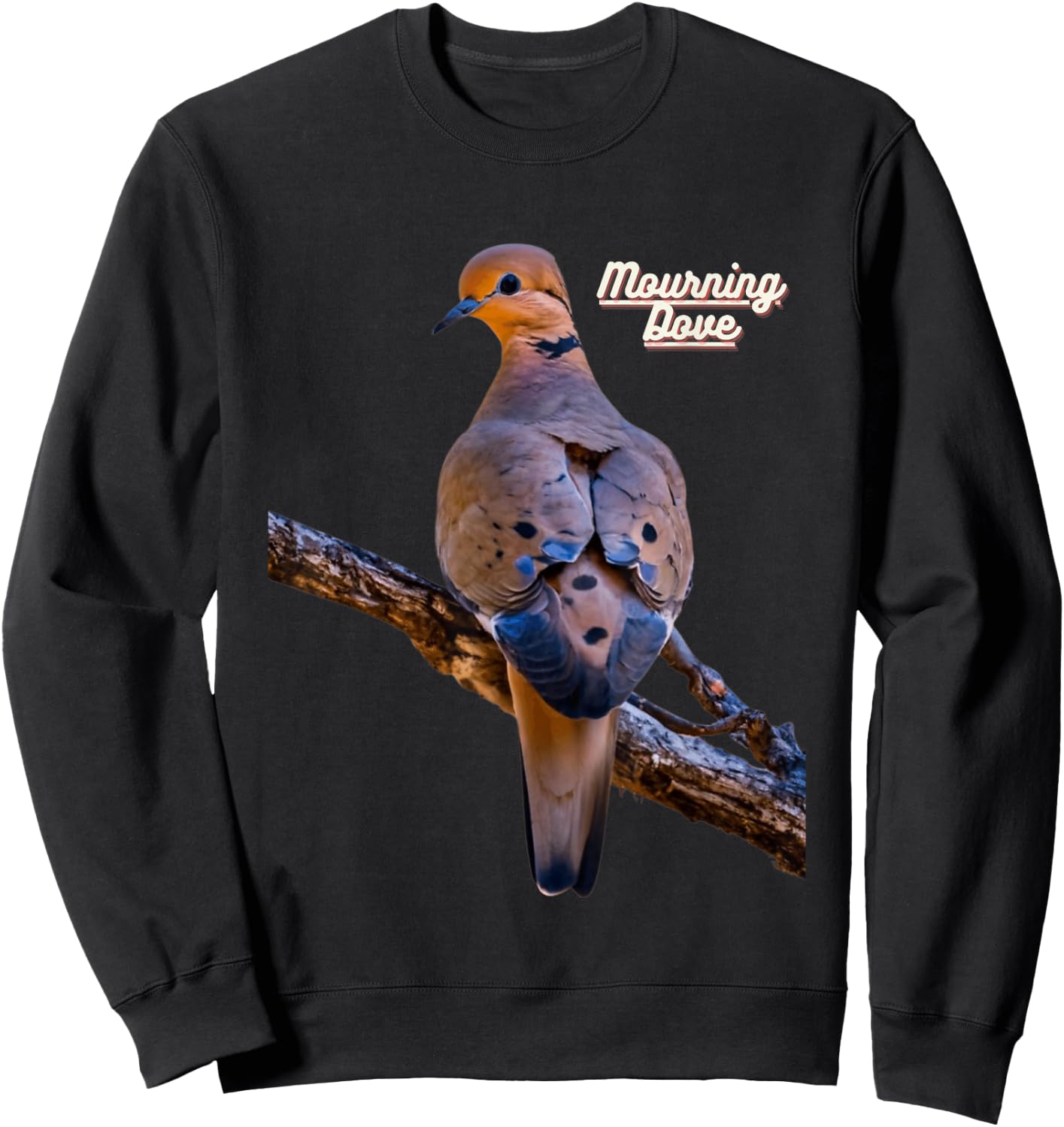 Mourning Dove Bird Watchers Bird Lovers Sweatshirt - Sweatshirt | Black