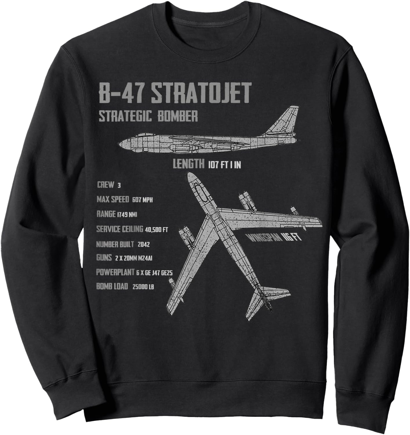 B-47 Stratojet Sweatshirt - Sweatshirt | Black