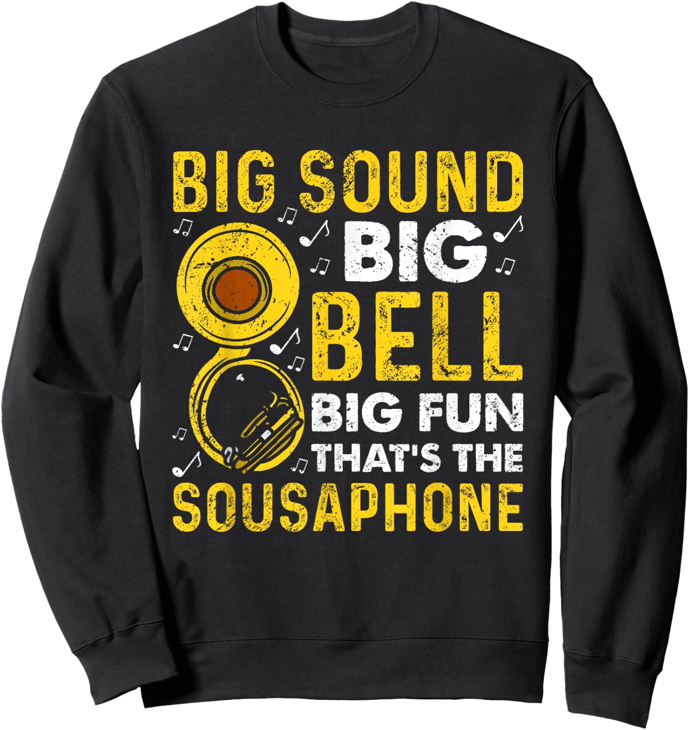 Funny sousaphone brass band player marching band Sousaphone Sweatshirt - Sweatshirt | Black