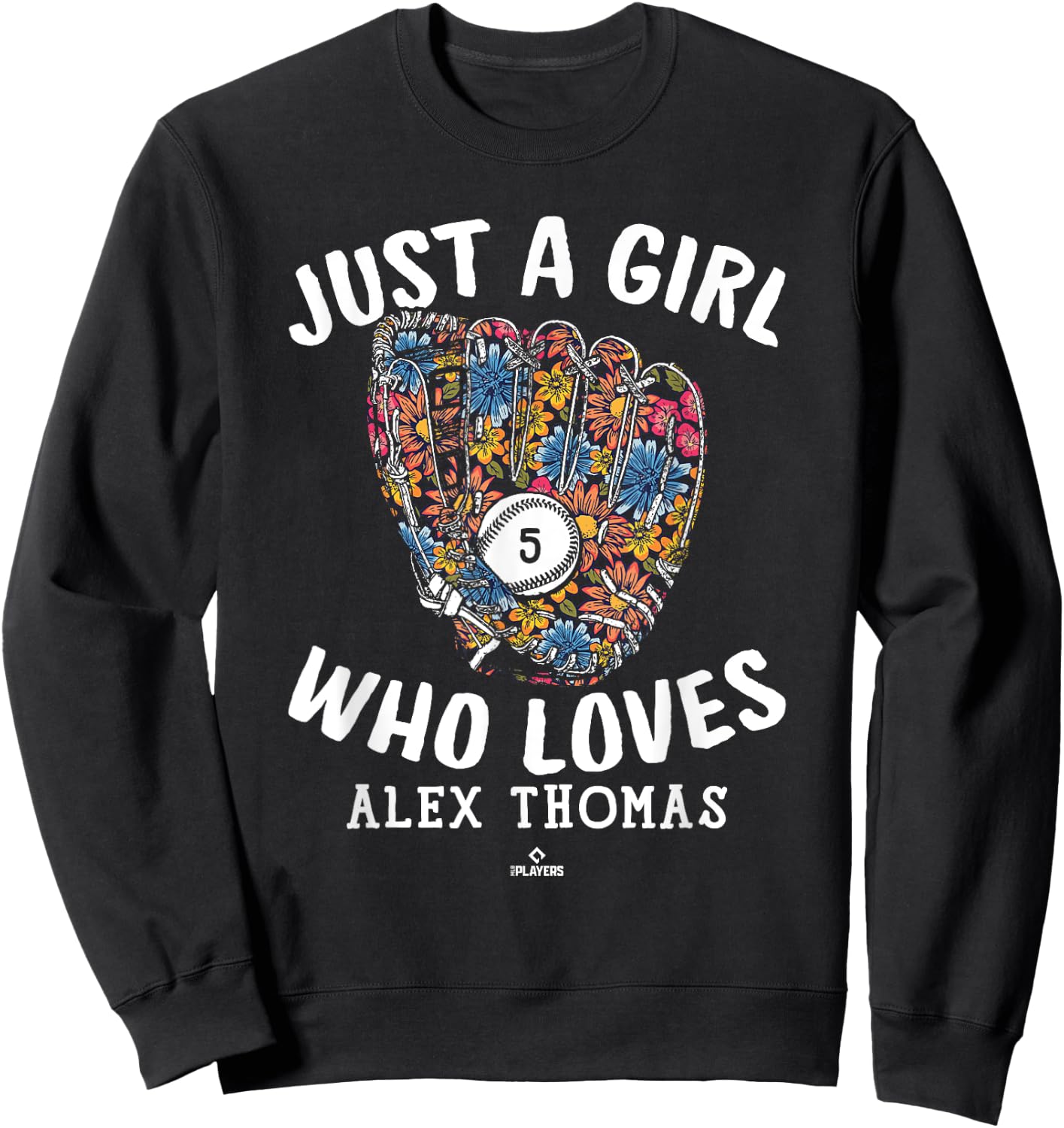 Just A Girl Who Loves Alek Thomas Arizona MLBPA Sweatshirt - Sweatshirt | Black