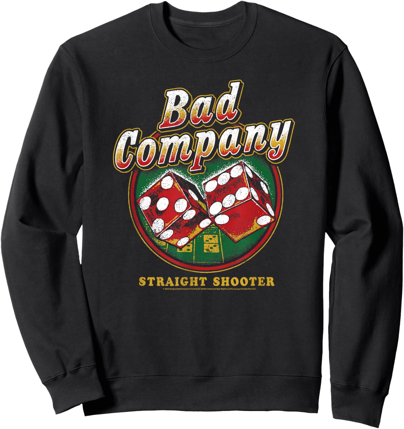 Bad Company - Straight Shooter Dice Sweatshirt - Sweatshirt | Black