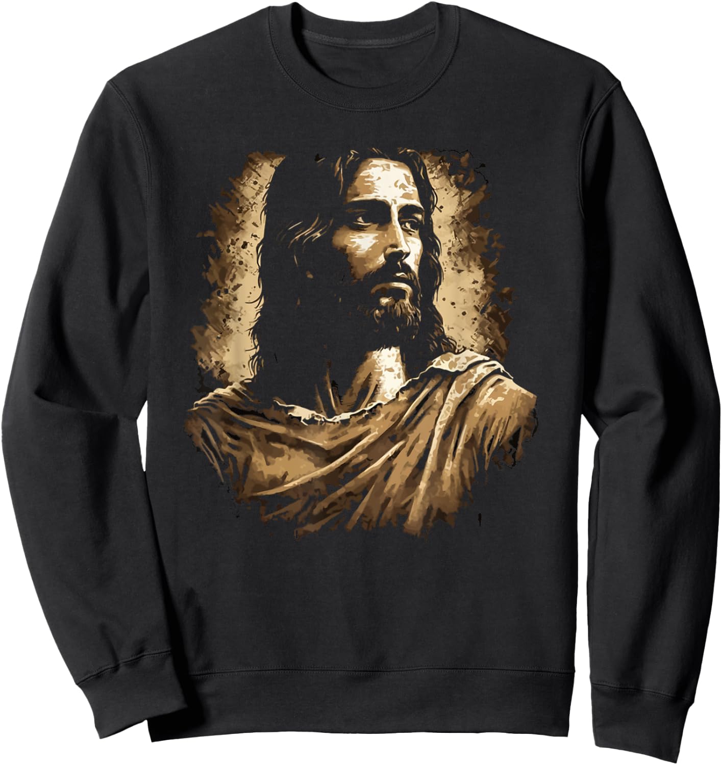 Jesus Christ Portrait Sweatshirt - Sweatshirt | Black