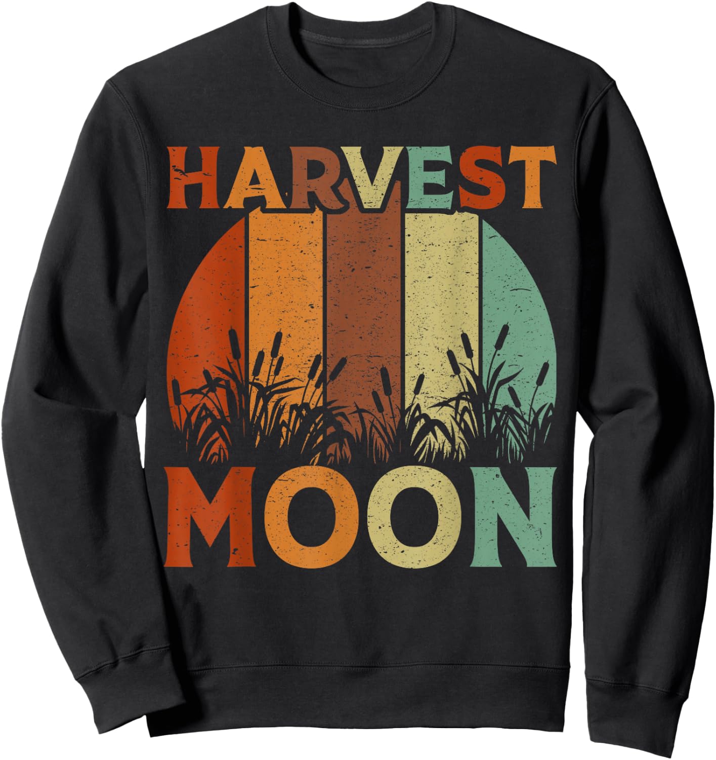Vintage Harvest Moon Shirts, Autumn Fall Sweatshirt - Sweatshirt | Black