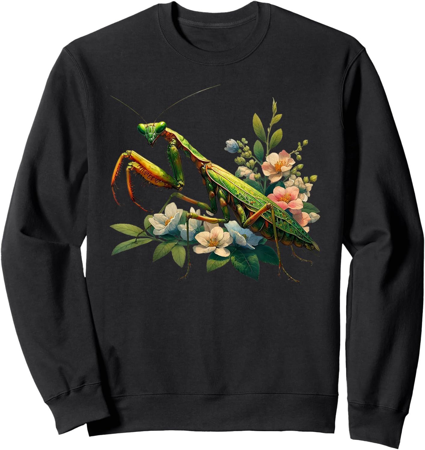 Beautiful Insect Art - Praying Mantis Sweatshirt - Sweatshirt | Black