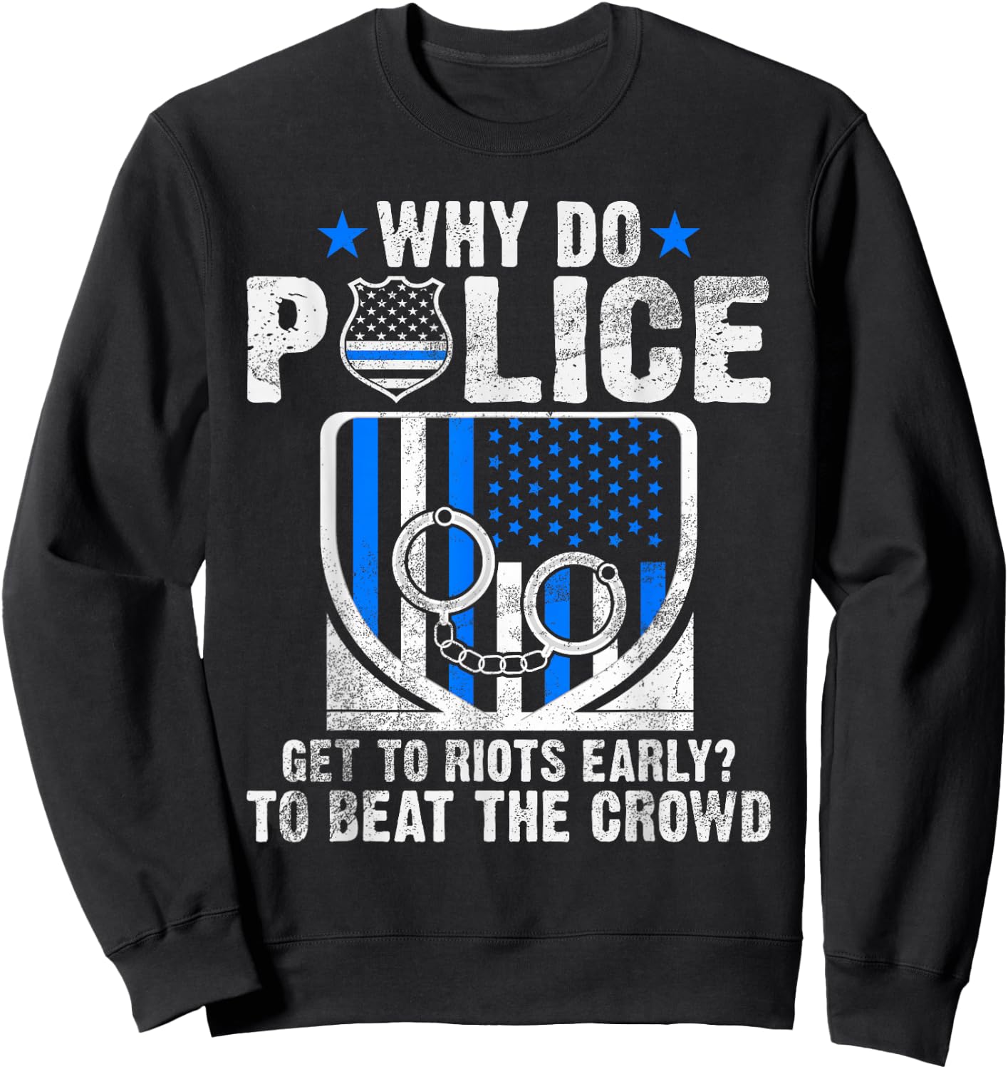 Funny Police Sweatshirt - Sweatshirt | Black