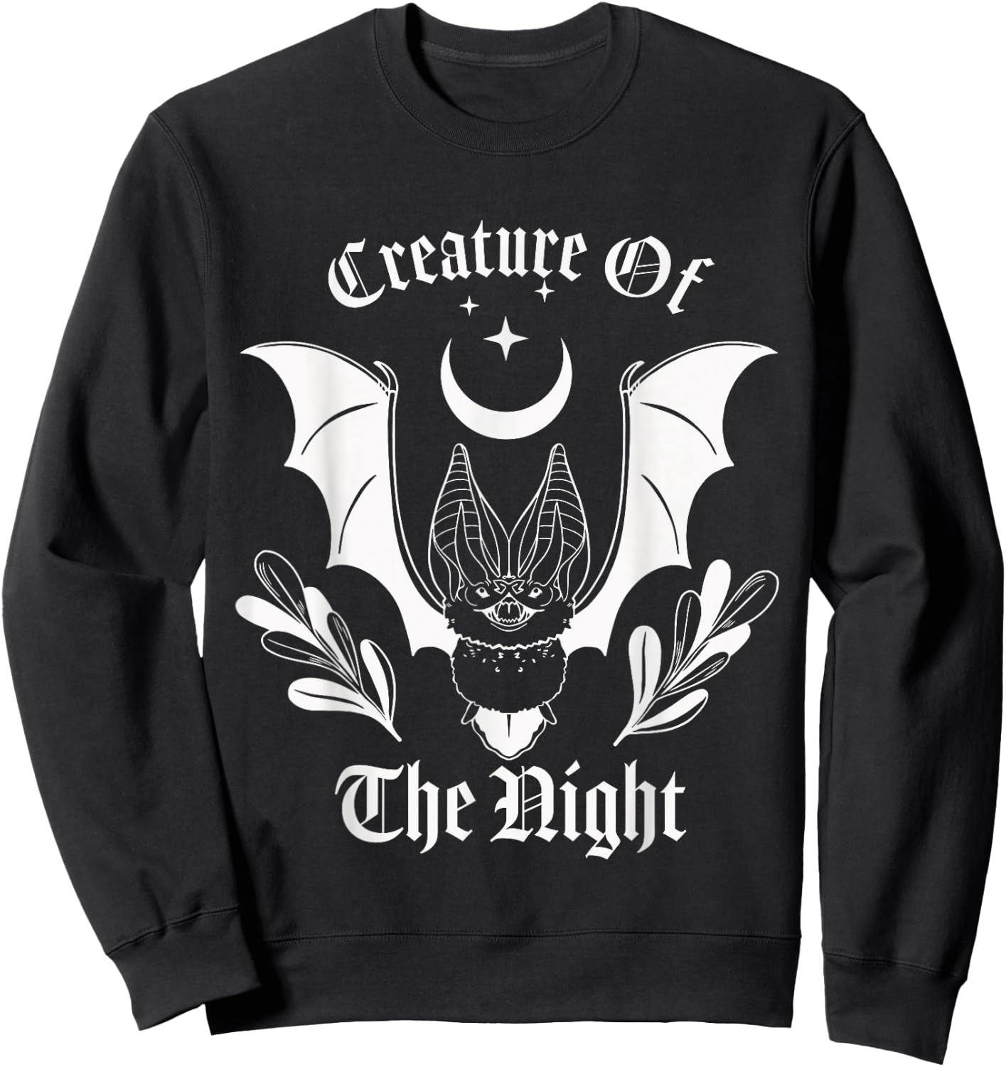 Creature of the Night - Vampire Bat Sweatshirt - Sweatshirt | Black