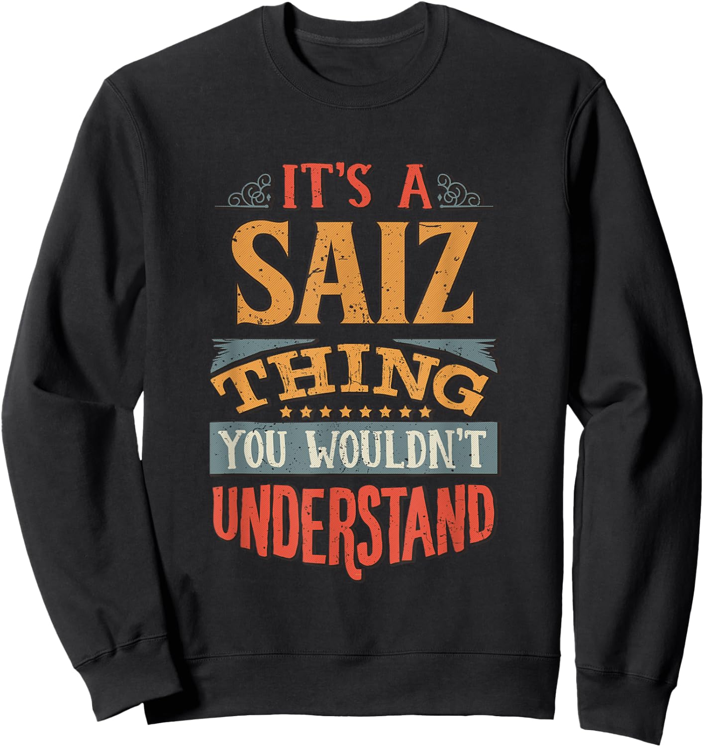 Saiz Name Sweatshirt - Sweatshirt | Black