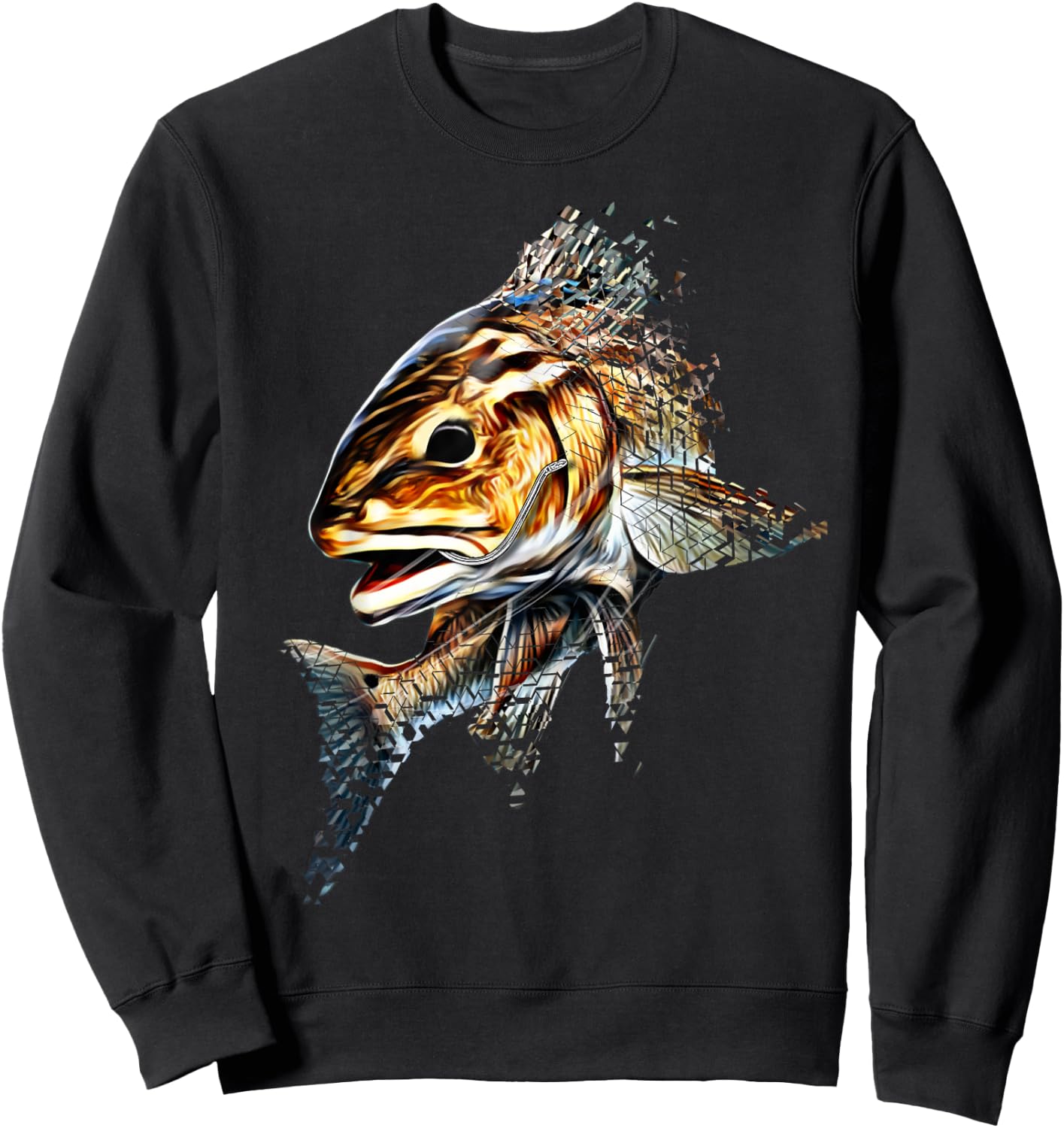Redfish Fishing Shirt & Gear , Women & Kids Redfish Sweatshirt - Sweatshirt | Black