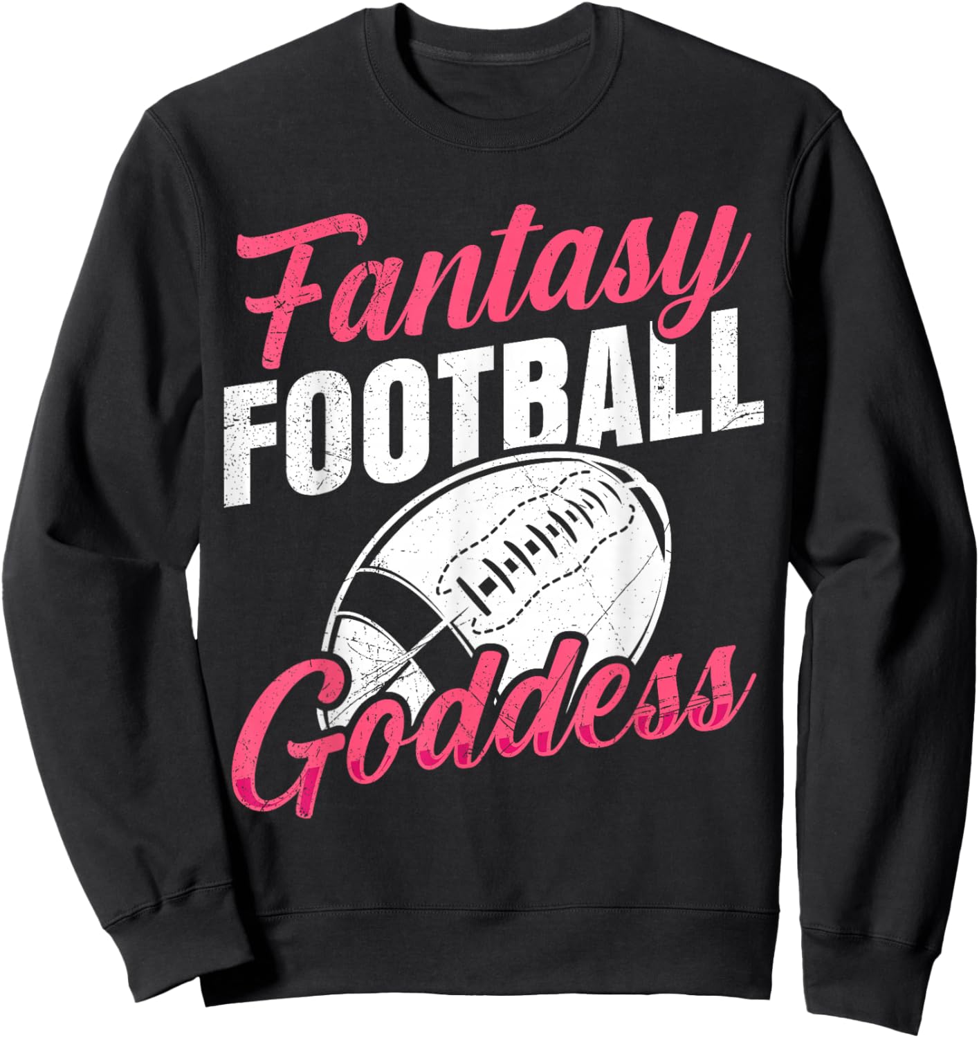 Fantasy Football Goddess Women Fantasy Football Sweatshirt - Sweatshirt | Black
