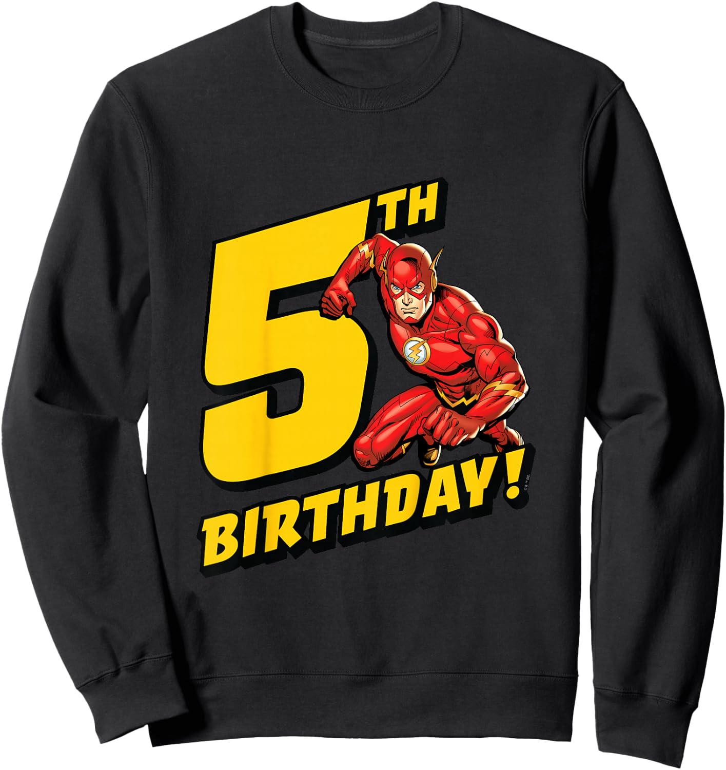 Kids The Flash 5th Birthday Sweatshirt - Sweatshirt | Black