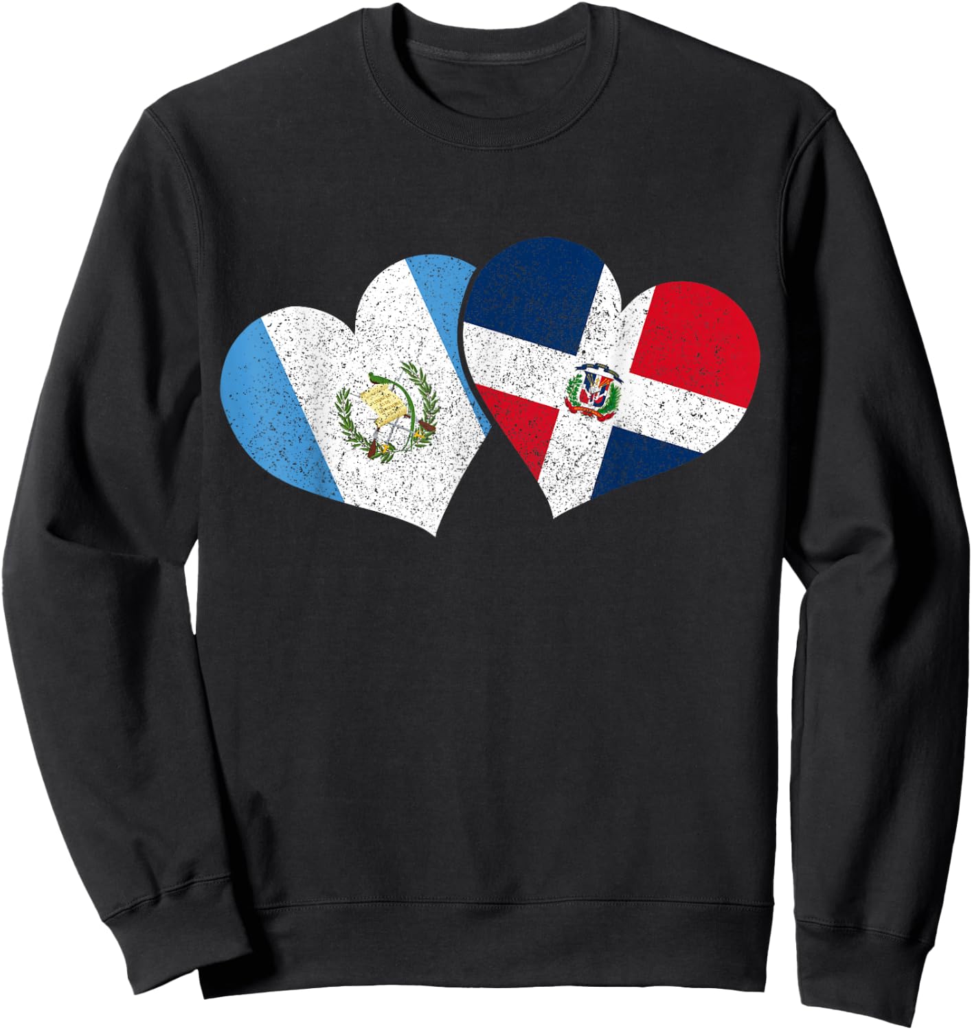 Guatemala Dominican Republic Guatemalan Flag Pride Heritage Sweatshirt - Sweatshirt | Black