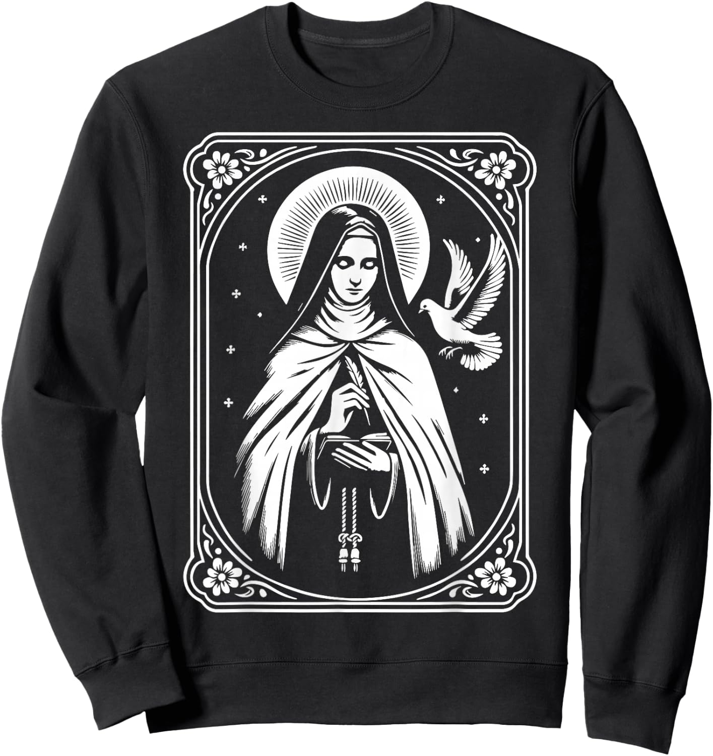 St Teresa of Avila Interior Castle Catholic Patron Saint Sweatshirt - Sweatshirt | Black
