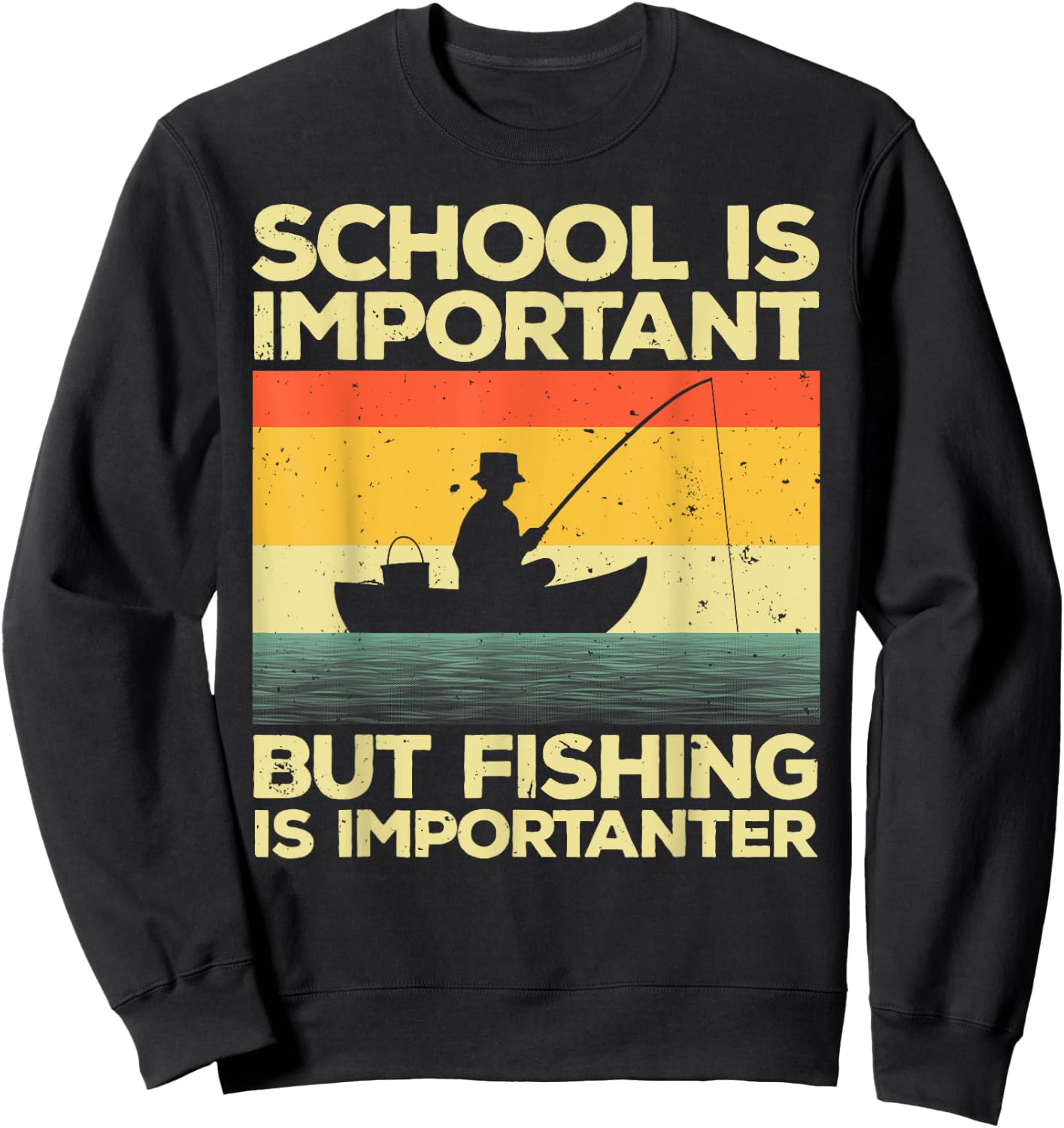 Cool Fishing Women Bass Fishing Fisherman Fish Trout Sweatshirt - Sweatshirt | Black
