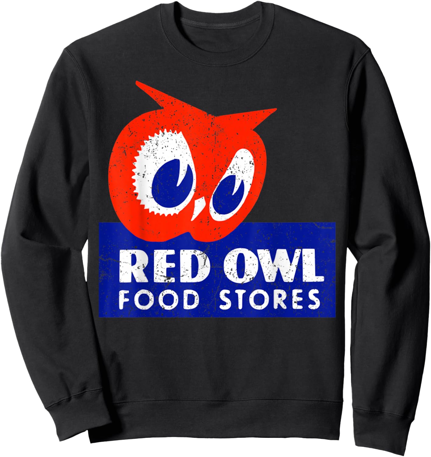 Vintage Red Owl Groceries Defunct Grocery Store Sweatshirt - Sweatshirt | Black