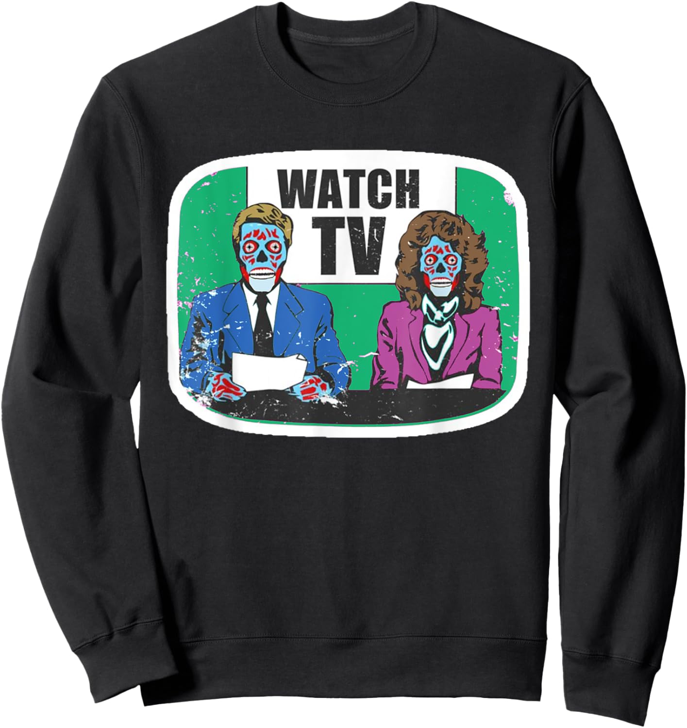 Gym Box Apparel Women's Black Modern TV Themed Birthday Sweatshirt - Sweatshirt | Black